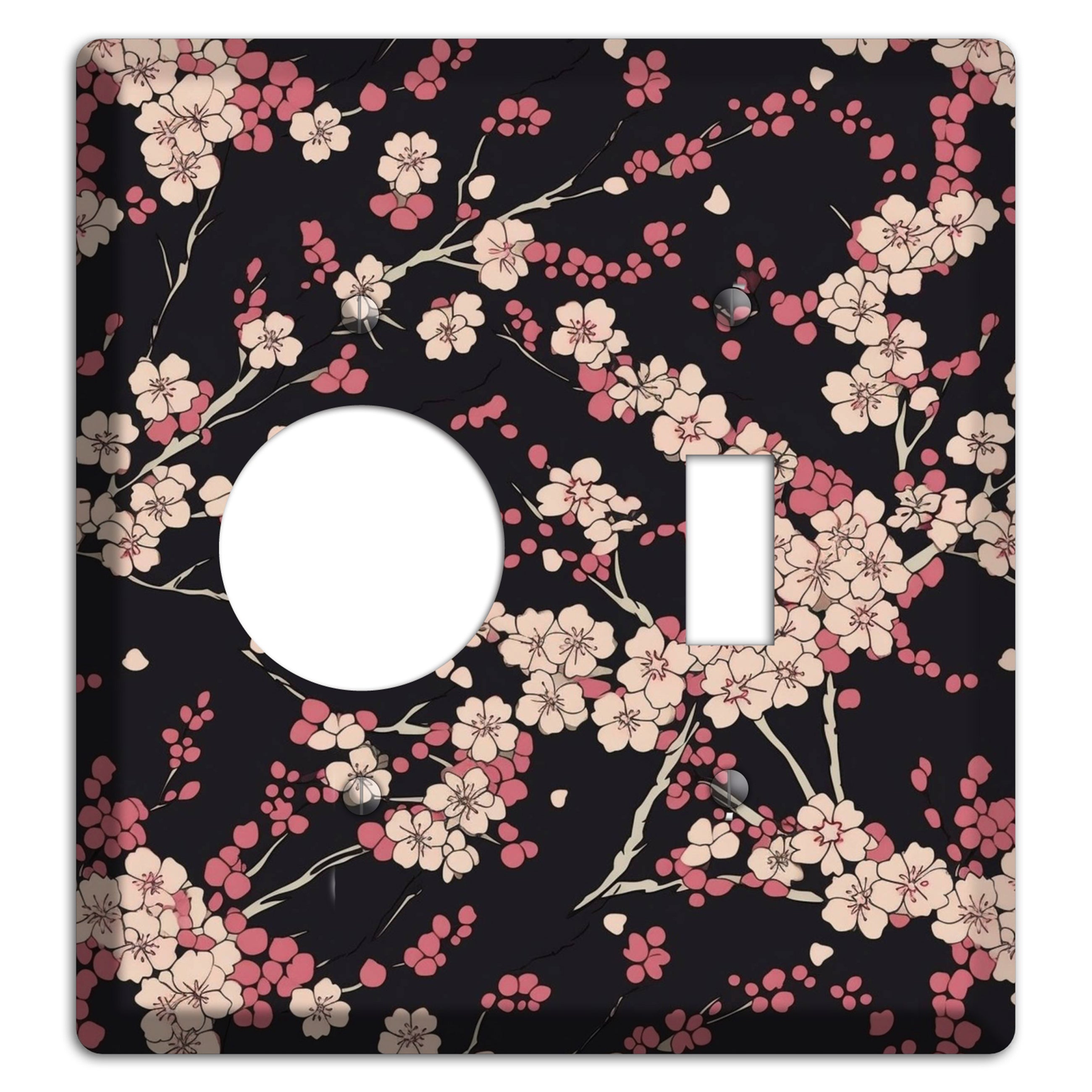 Night Blossom Drift Receptacle / Toggle Wallplate