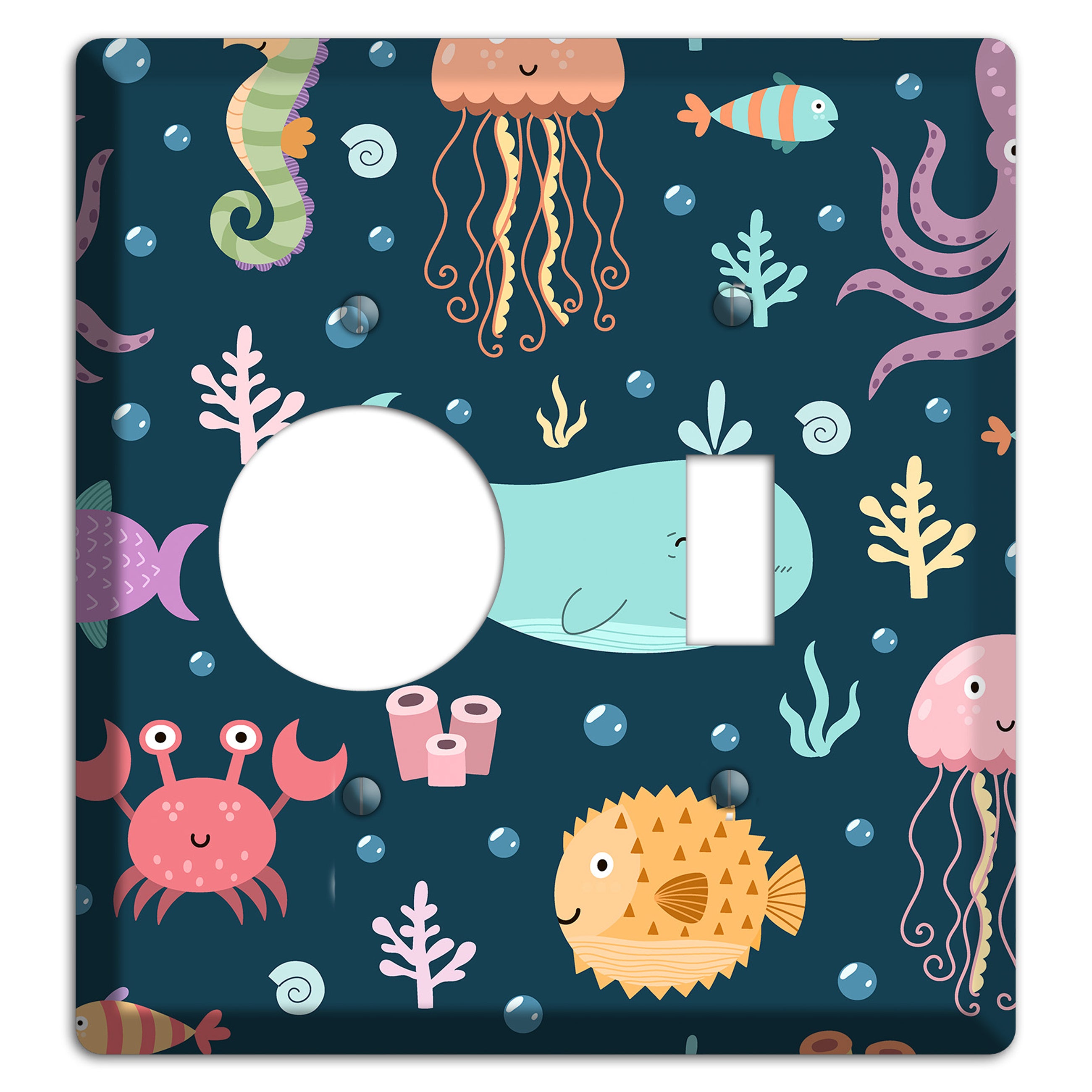 Deep Sea Cuties Receptacle / Toggle Wallplate
