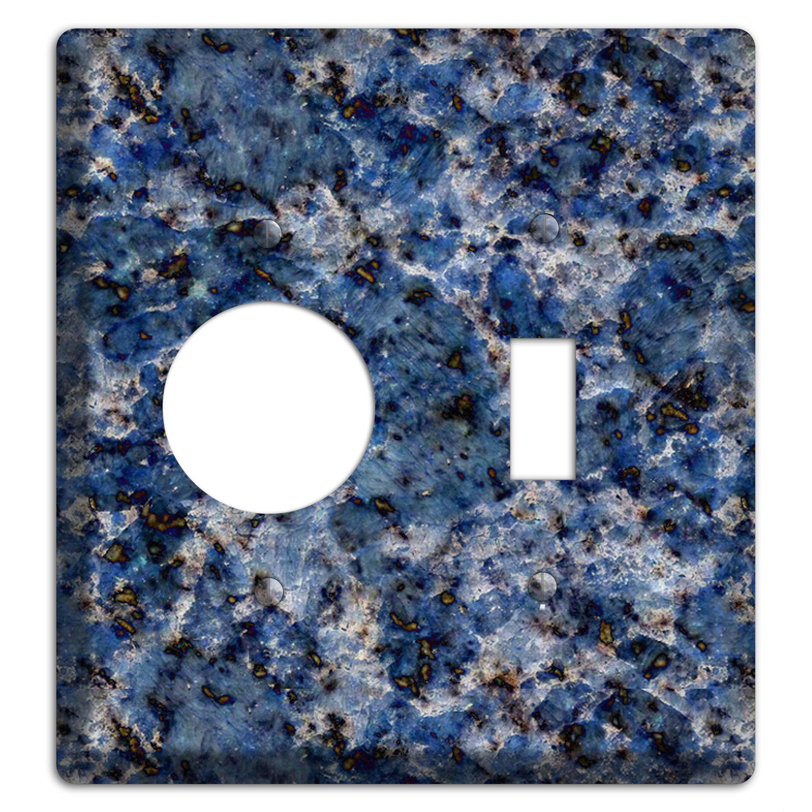 Blue Bahia Granite Receptacle / Toggle Wallplate