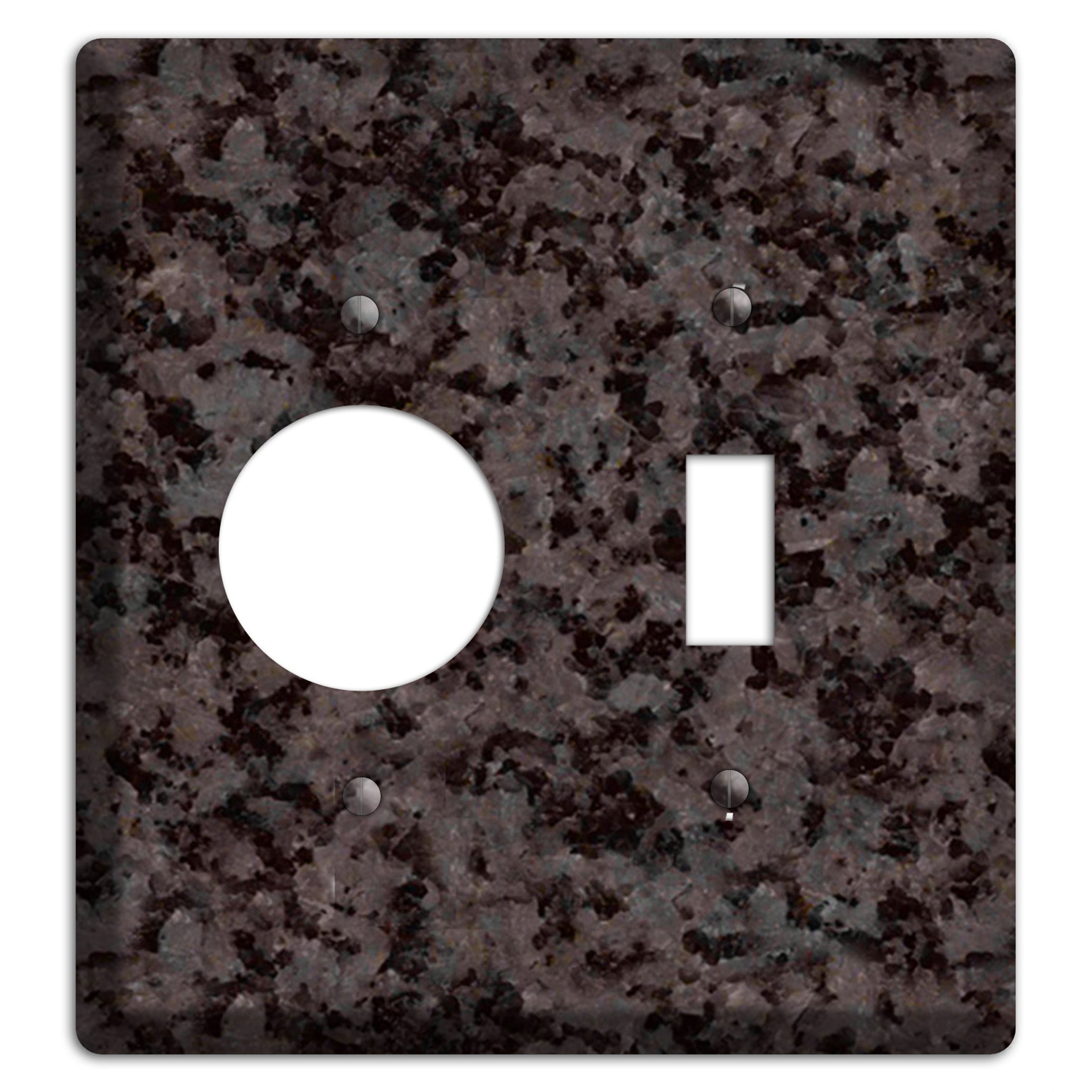 Coffee Brown Granite Receptacle / Toggle Wallplate