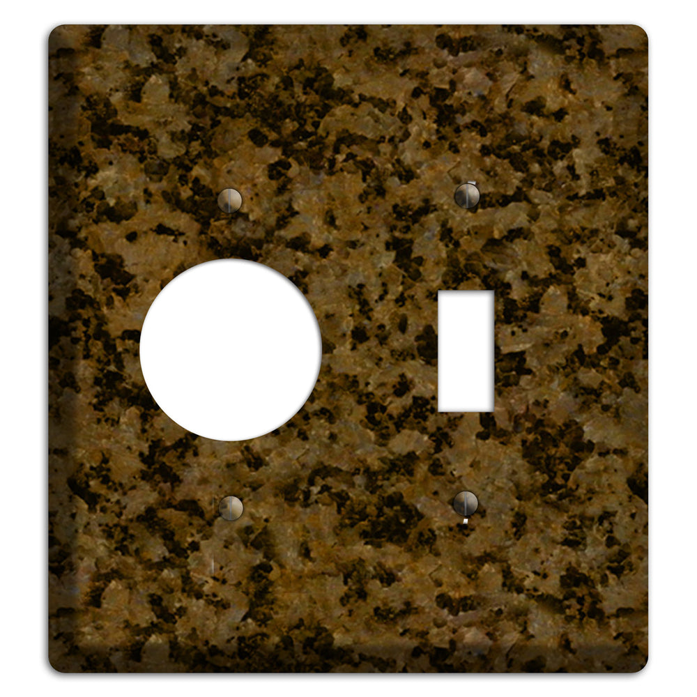 Tropic Brown Granite Receptacle / Toggle Wallplate