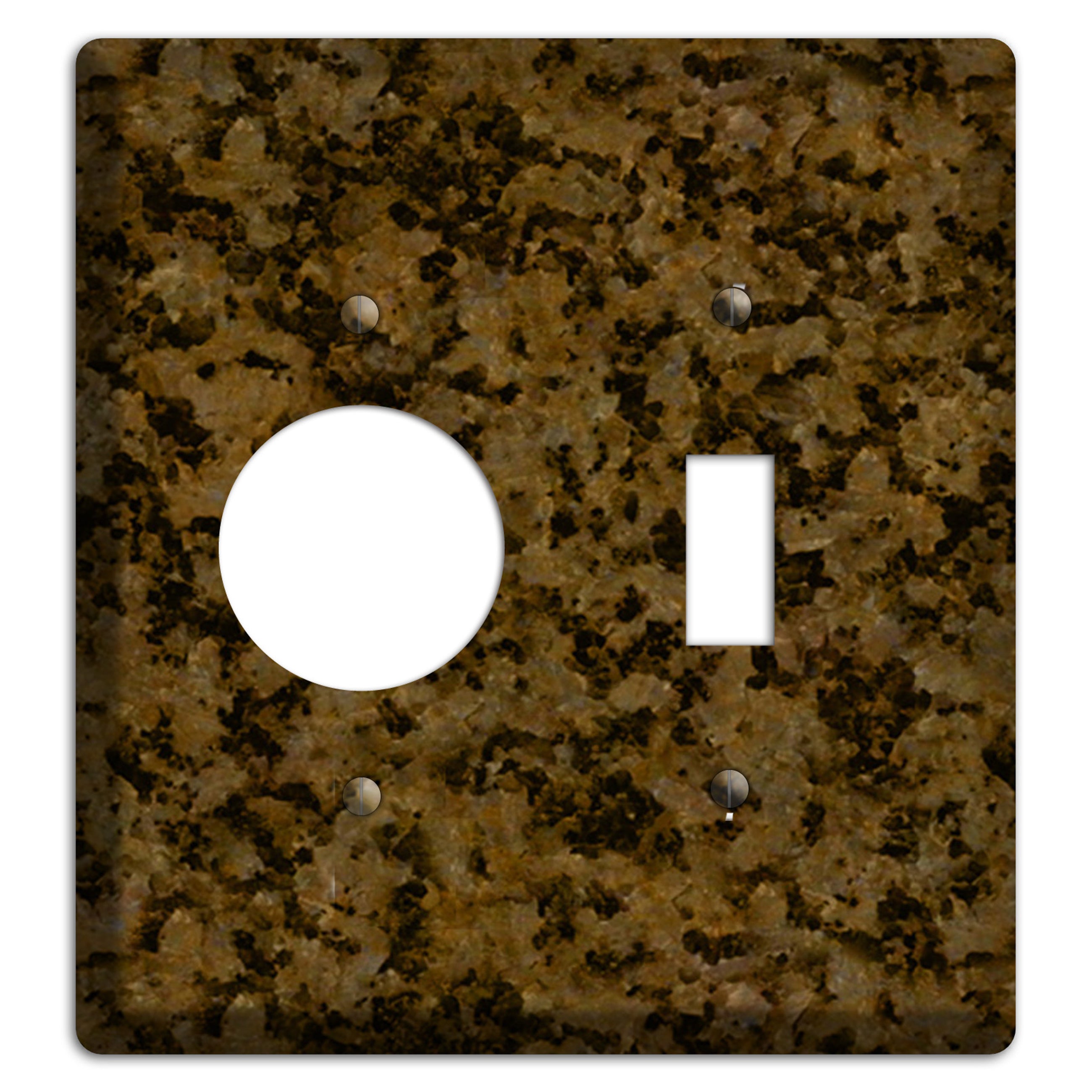 Tropic Brown Granite Receptacle / Toggle Wallplate