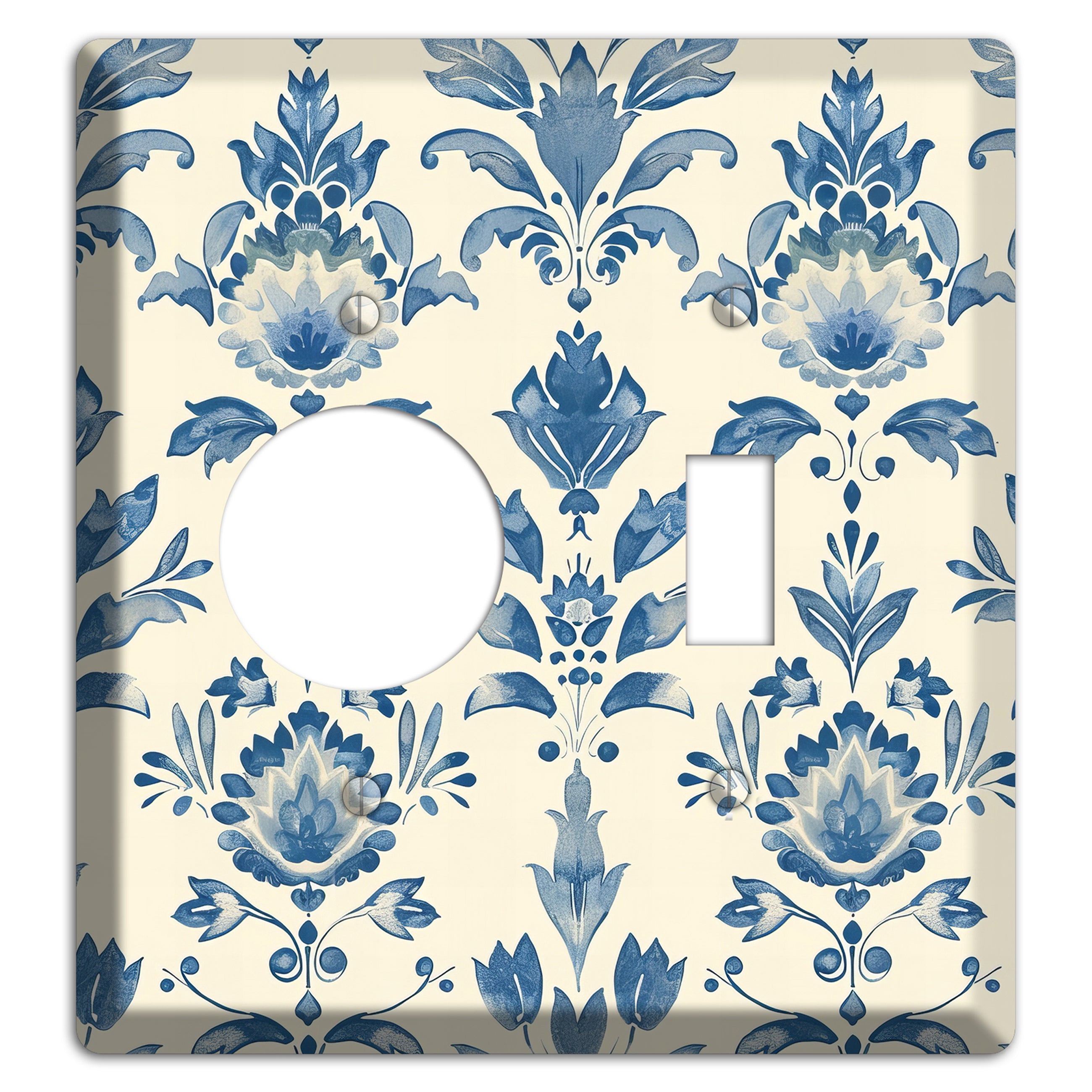 Bloom & Indigo Receptacle / Toggle Wallplate