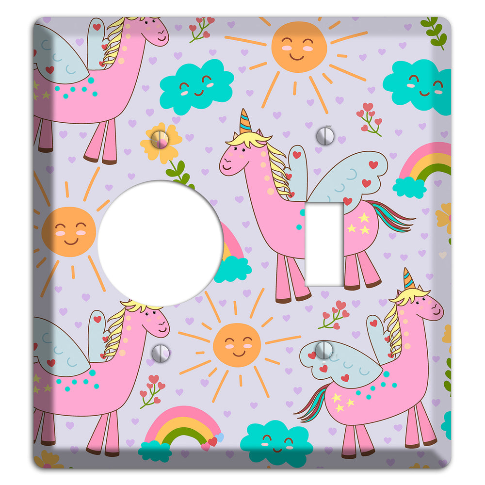 Magic Meadow (Lavender) Receptacle / Toggle Wallplate
