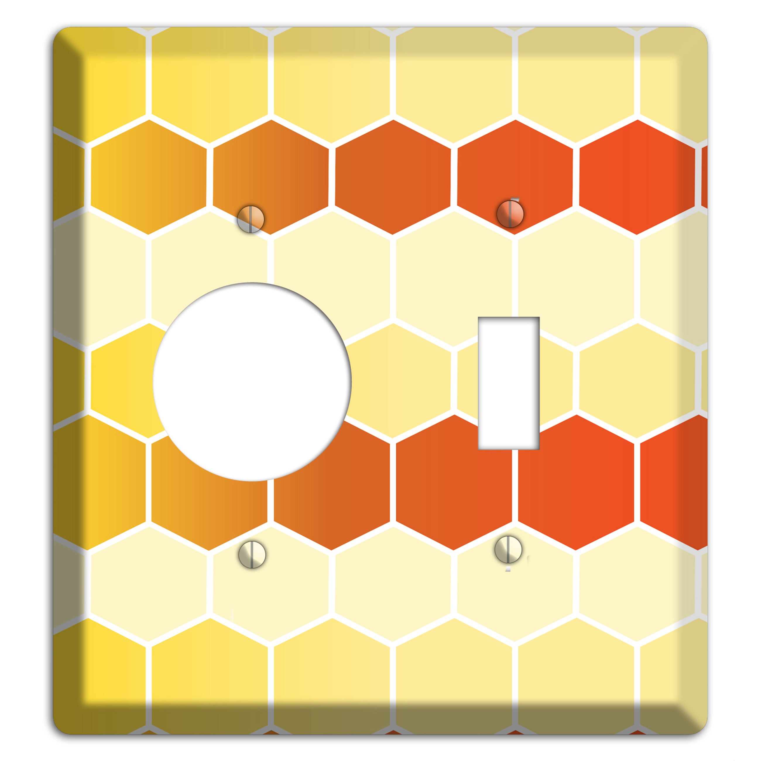 Amber Cell Drift Receptacle / Toggle Wallplate