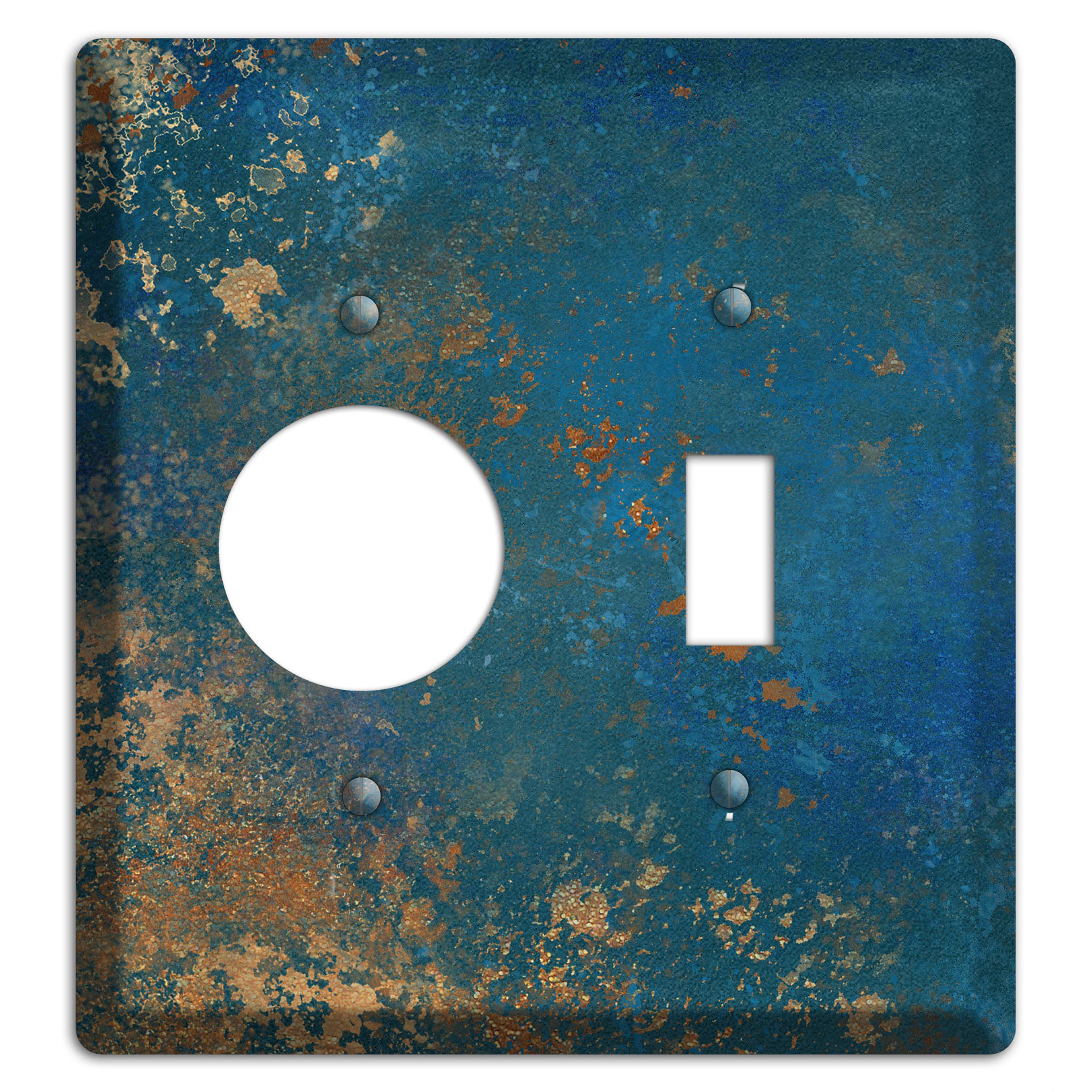 Oxidized Ocean Receptacle / Toggle Wallplate