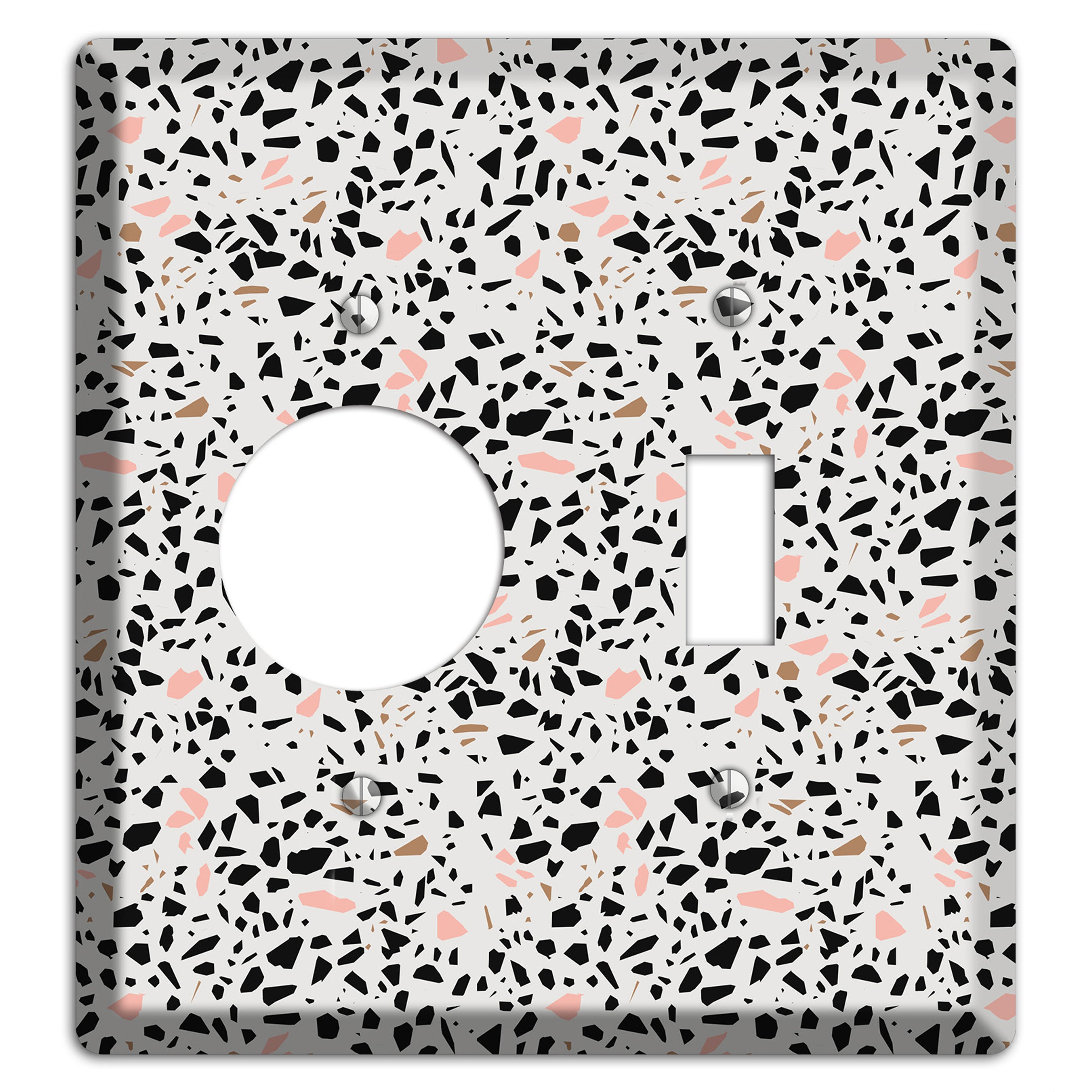 Monochrome Mix Receptacle / Toggle Wallplate