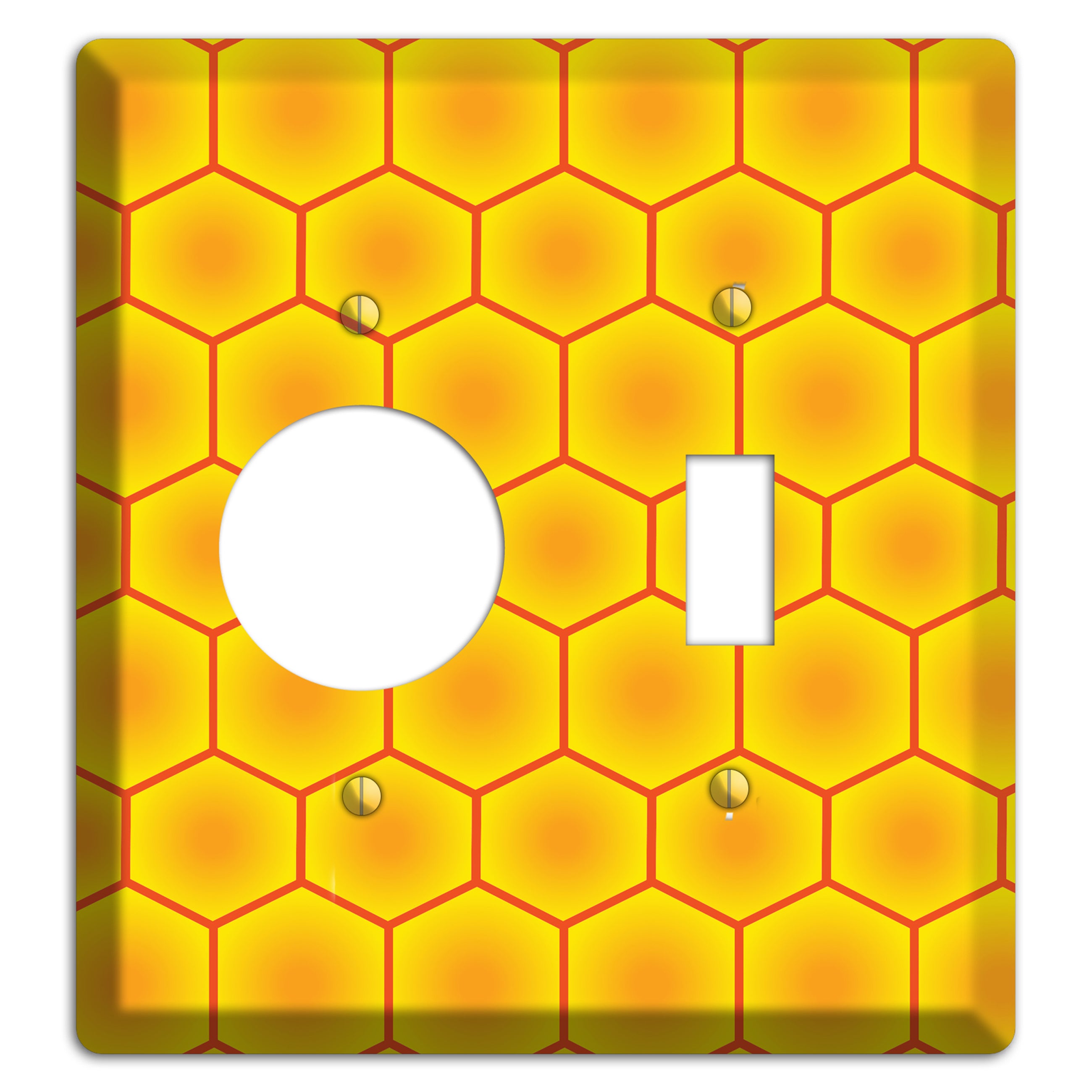 Golden Vault Cells Receptacle / Toggle Wallplate