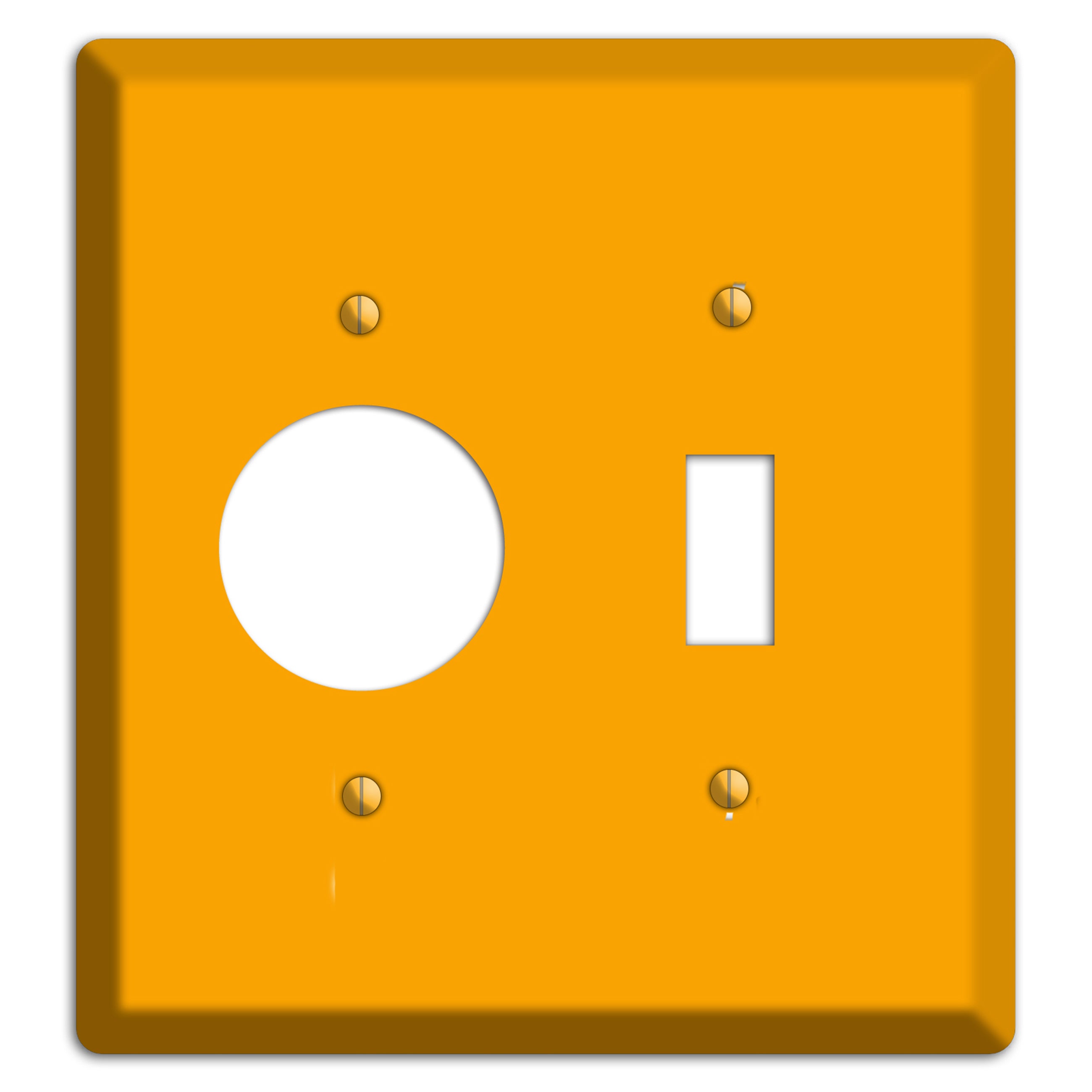 Baxter Mustard Receptacle / Toggle Wallplate
