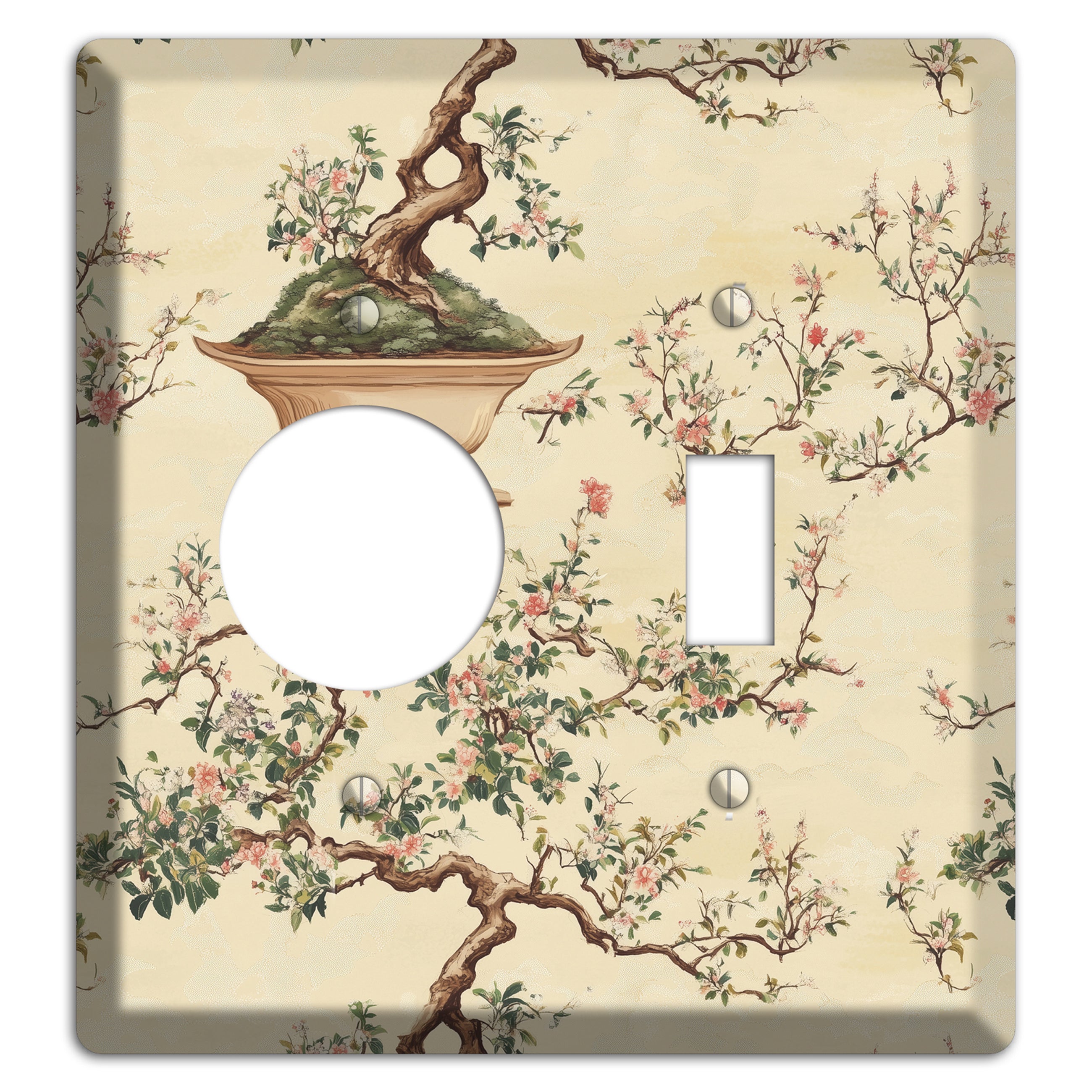 Bonsai & Blossom Receptacle / Toggle Wallplate