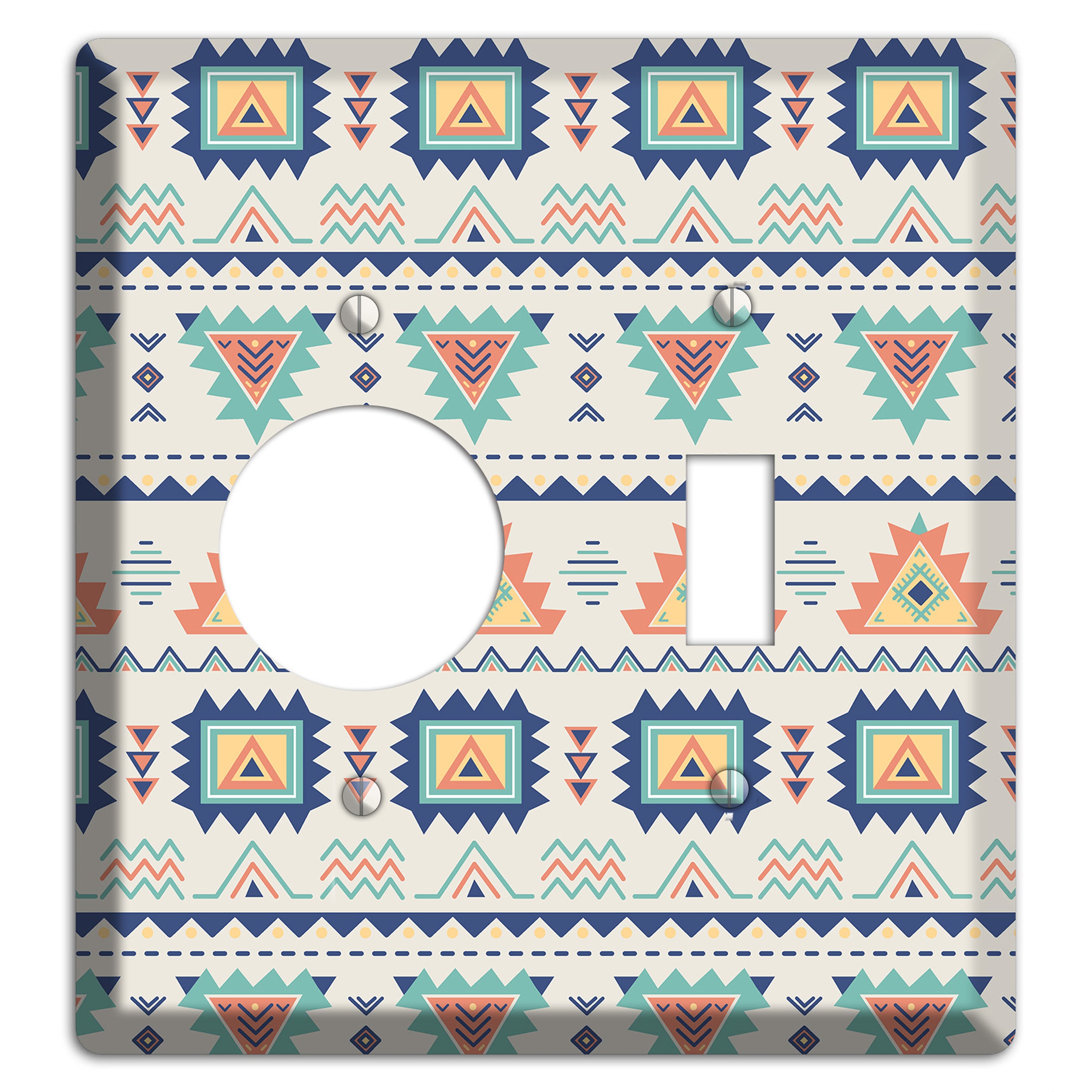Desert Geometry Receptacle / Toggle Wallplate
