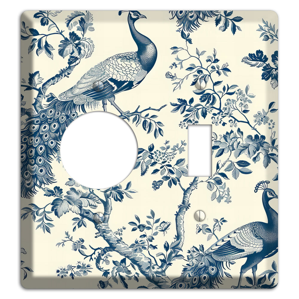 Peacock Court Receptacle / Toggle Wallplate