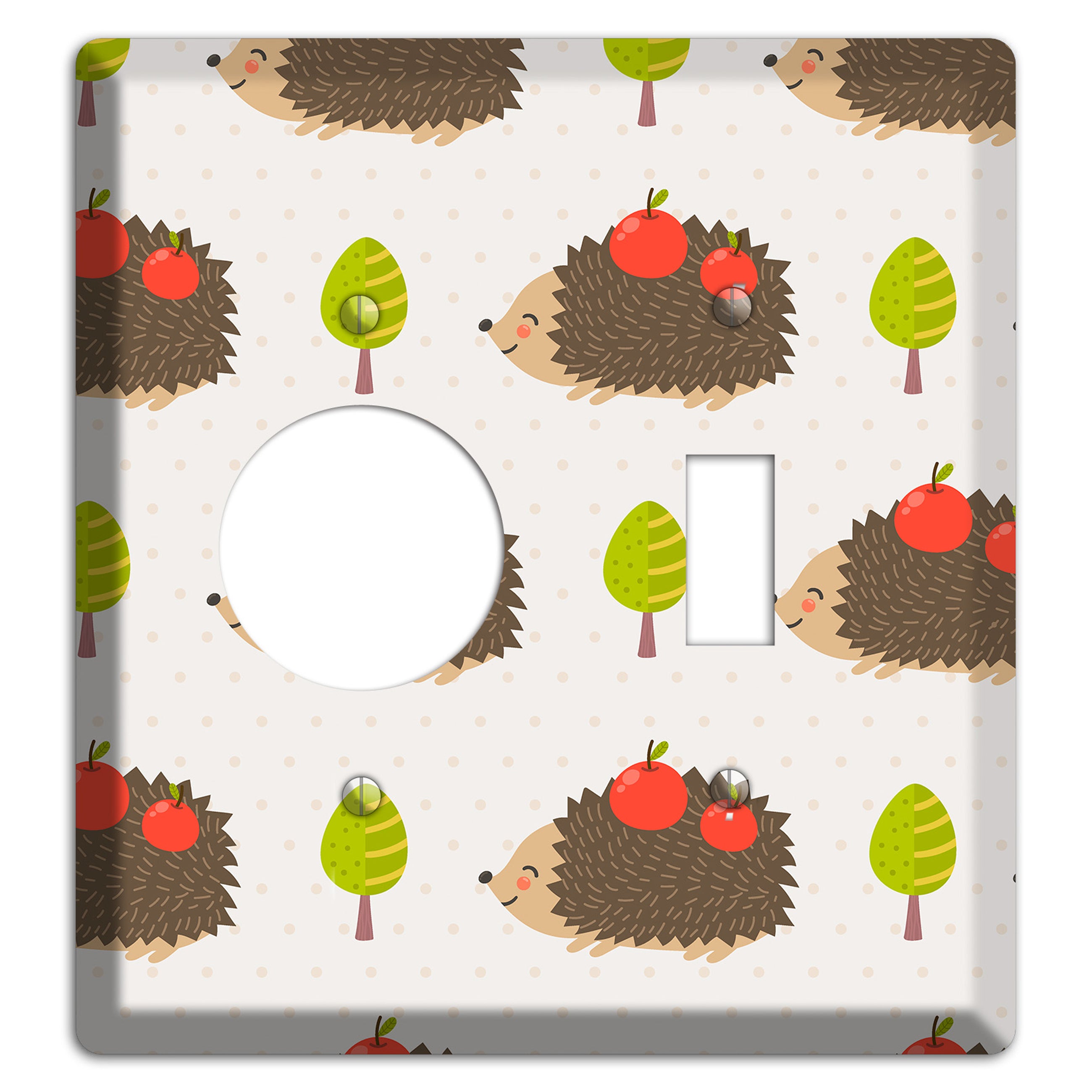 Hedgehog Harvest Receptacle / Toggle Wallplate