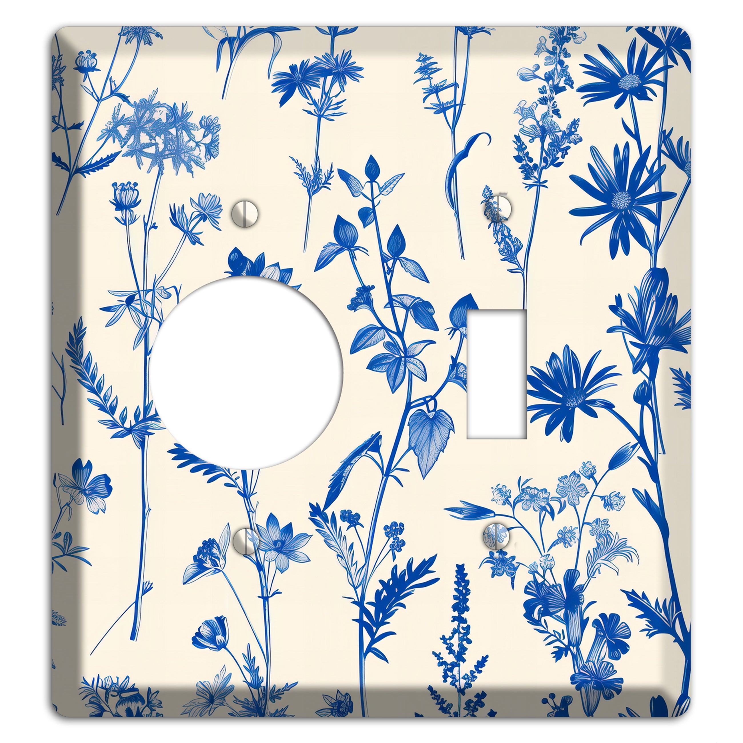 Meadow in Ink Receptacle / Toggle Wallplate