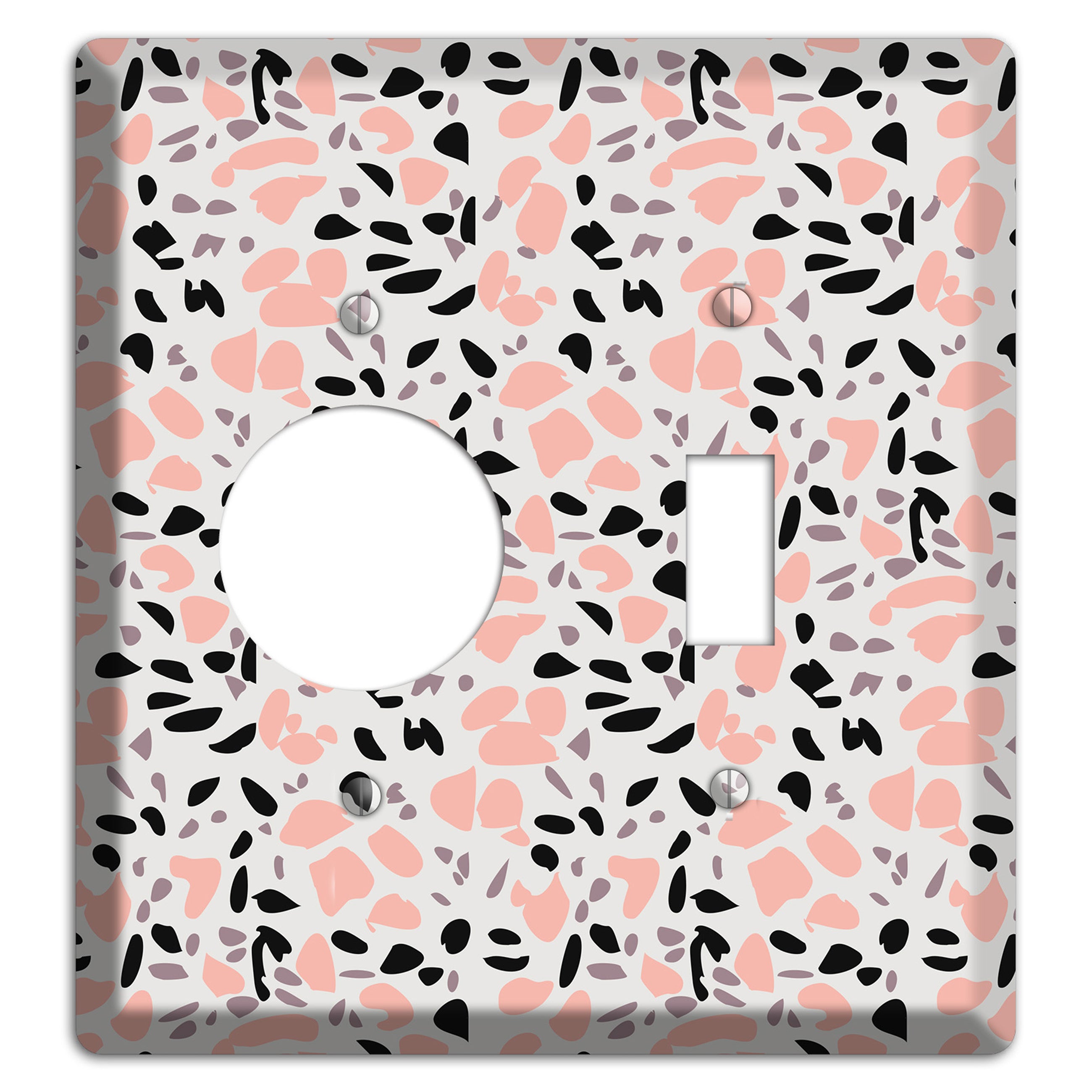 Rose Noir Confetti Receptacle / Toggle Wallplate