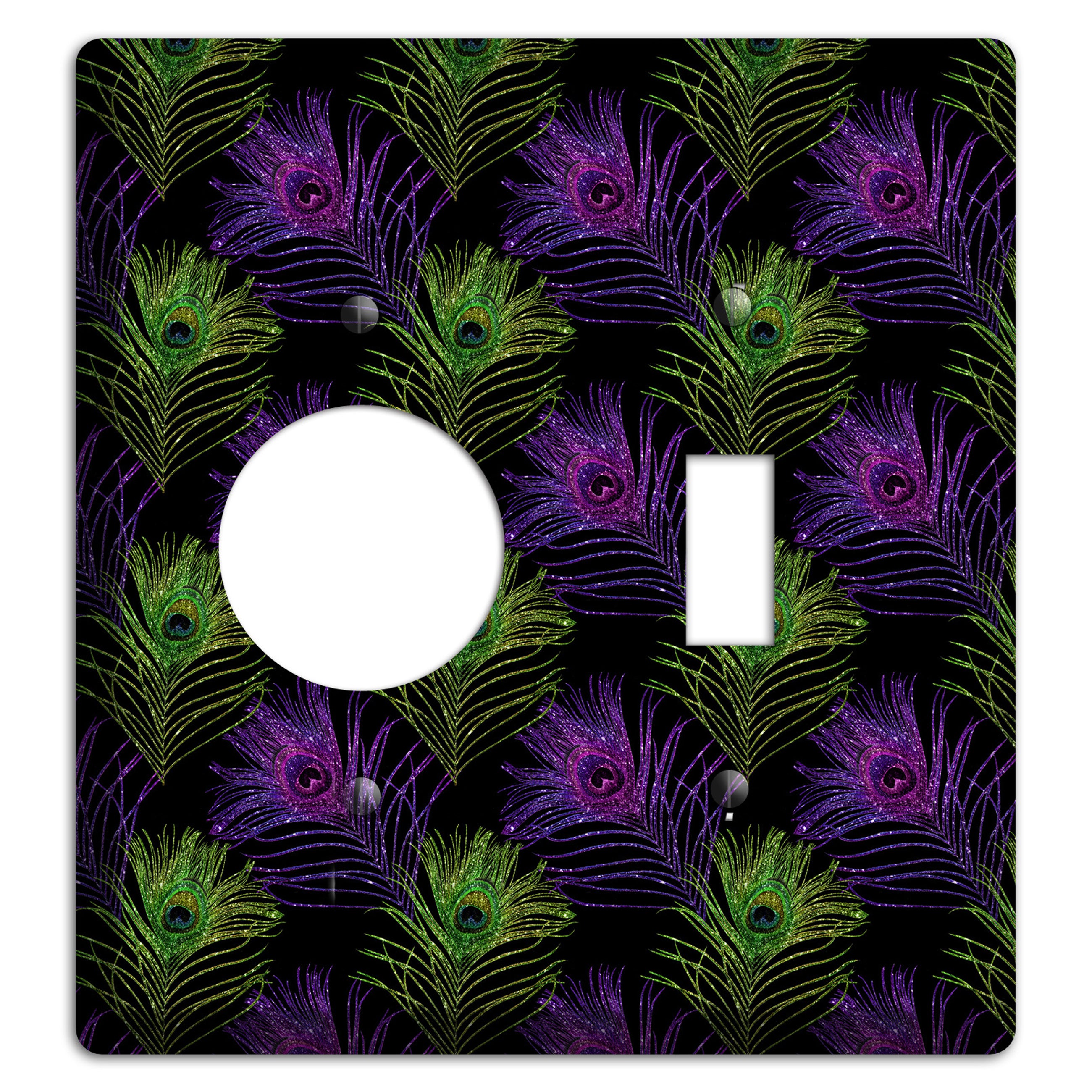 Feathers of the Fête Receptacle / Toggle Wallplate