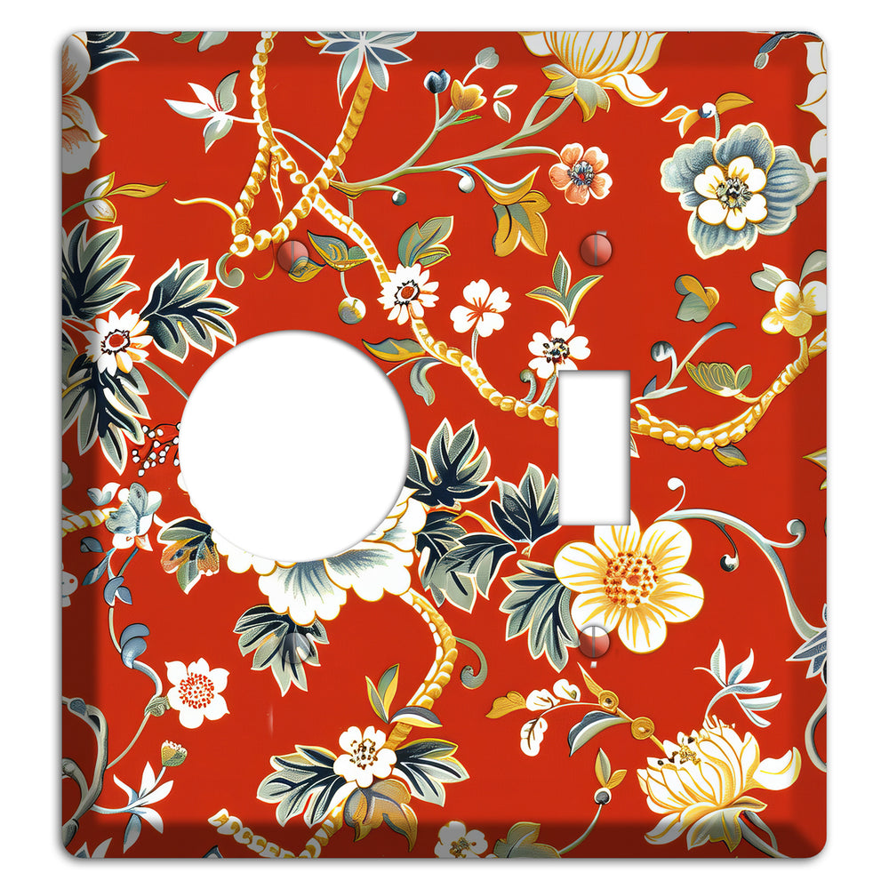 Crimson Garden Reverie Receptacle / Toggle Wallplate