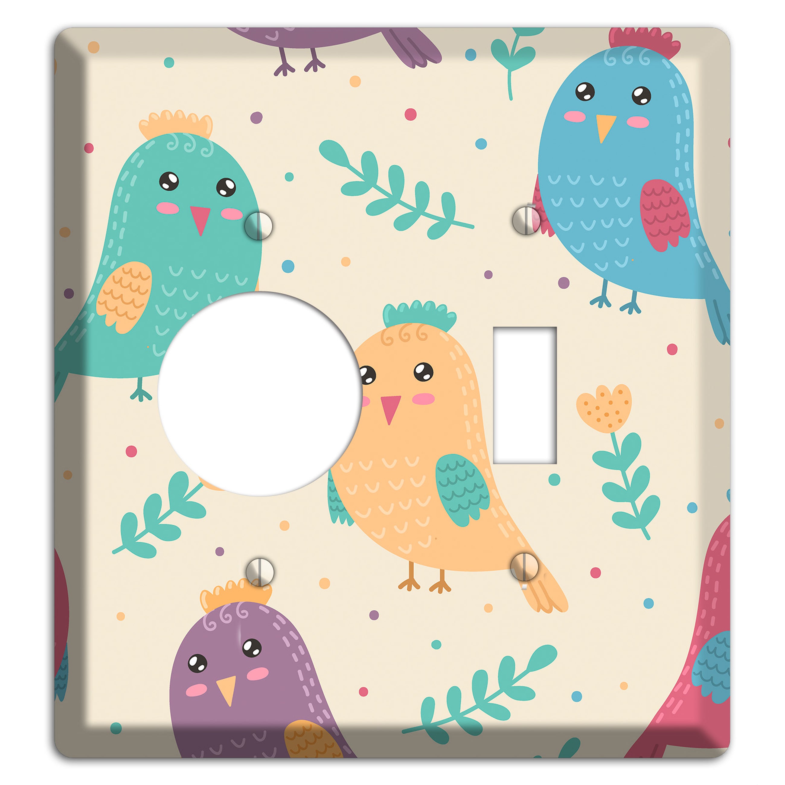 Jungle Giggles (Light) Receptacle / Toggle Wallplate