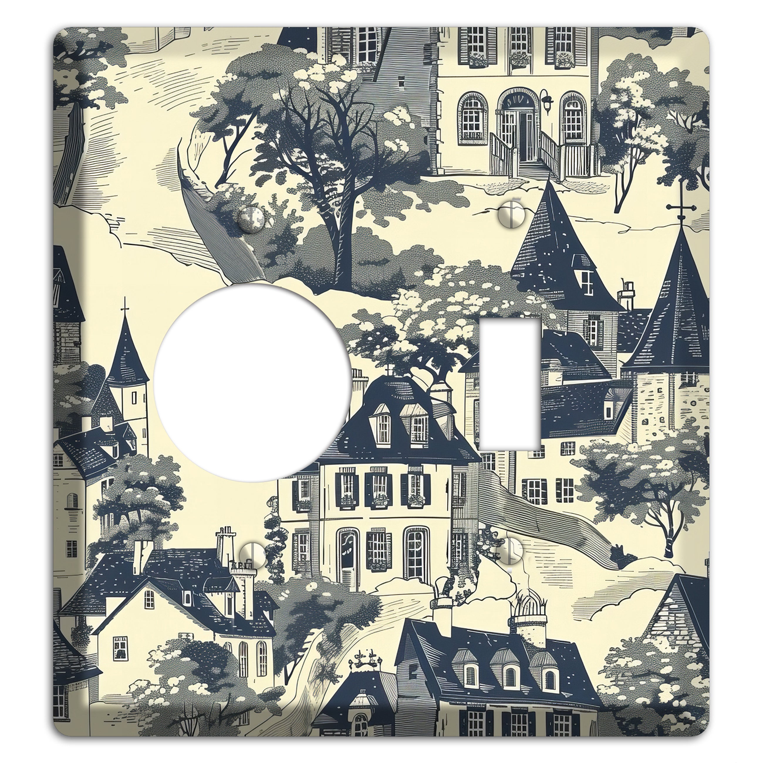 Village on the Hill Receptacle / Toggle Wallplate