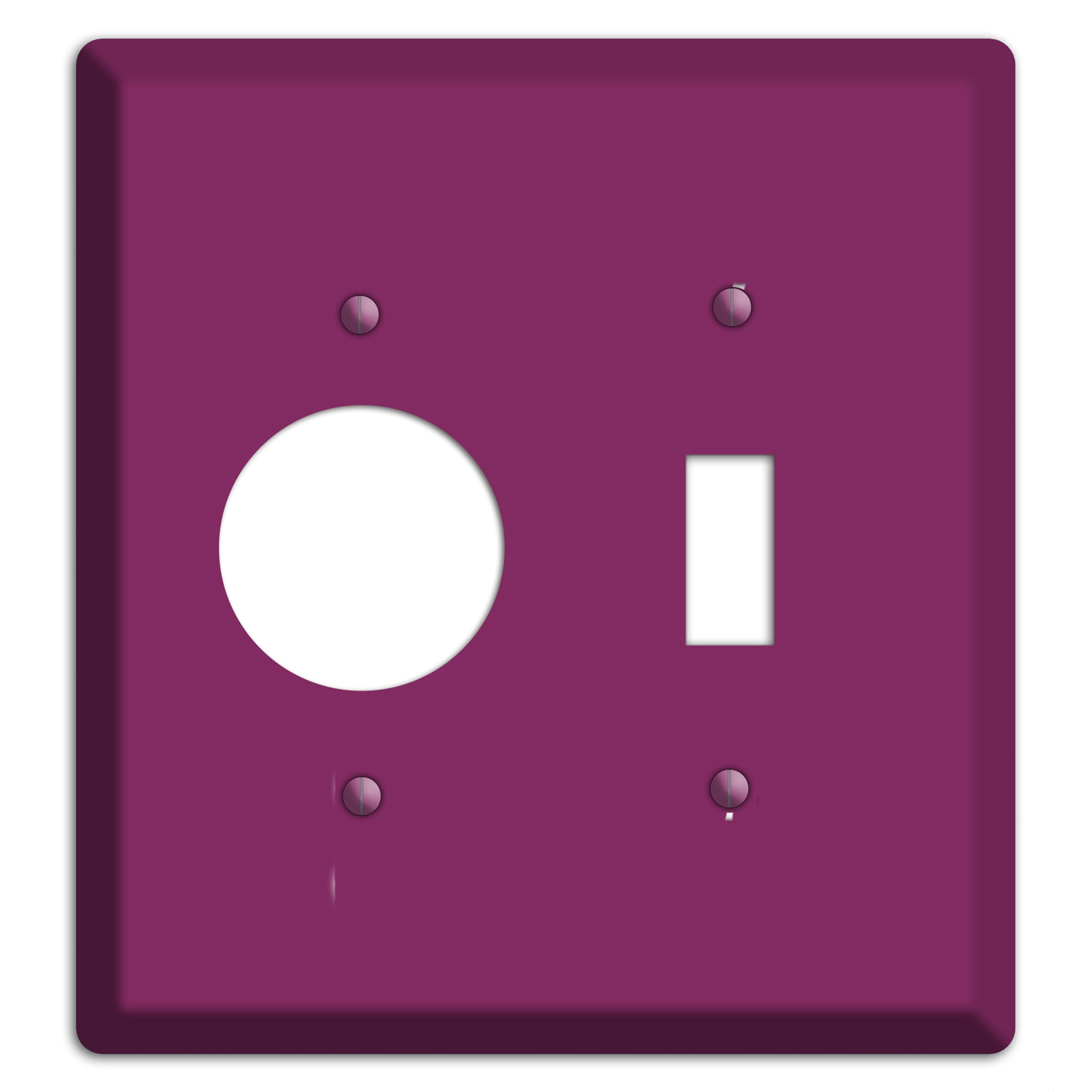 Baxter Plum Wine Receptacle / Toggle Wallplate