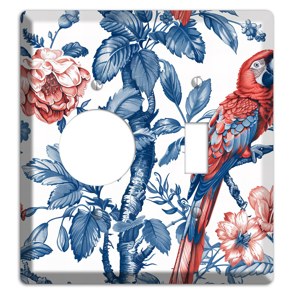Scarlet in Bloom Receptacle / Toggle Wallplate