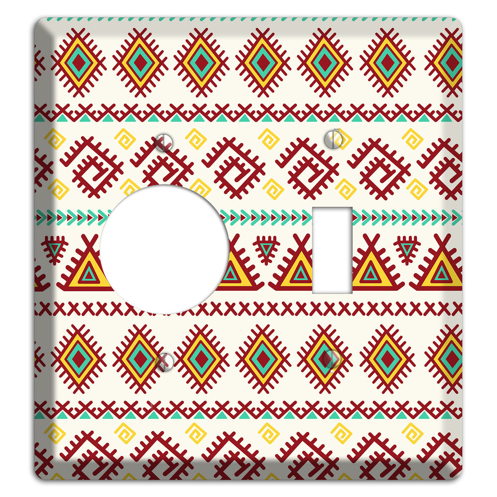 Crimson Tapestry Receptacle / Toggle Wallplate