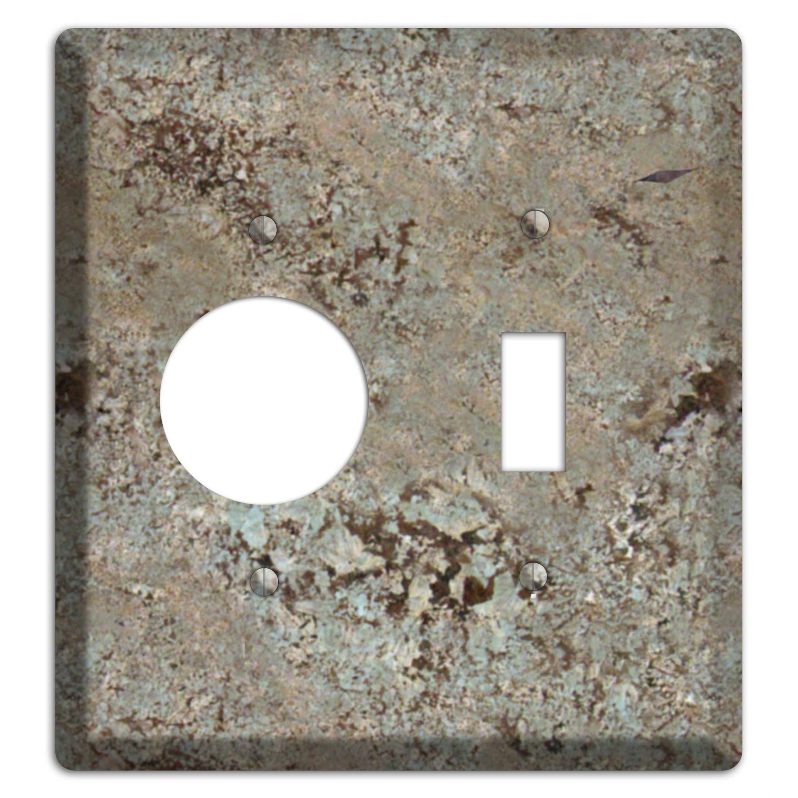 Delicatus White Granite Receptacle / Toggle Wallplate