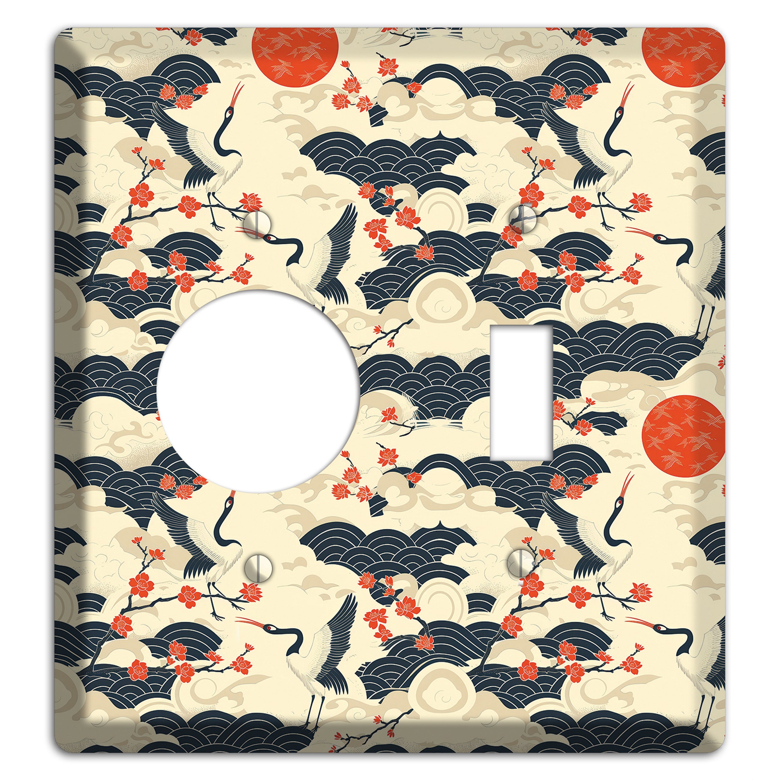 Crimson Sun Ascent Receptacle / Toggle Wallplate