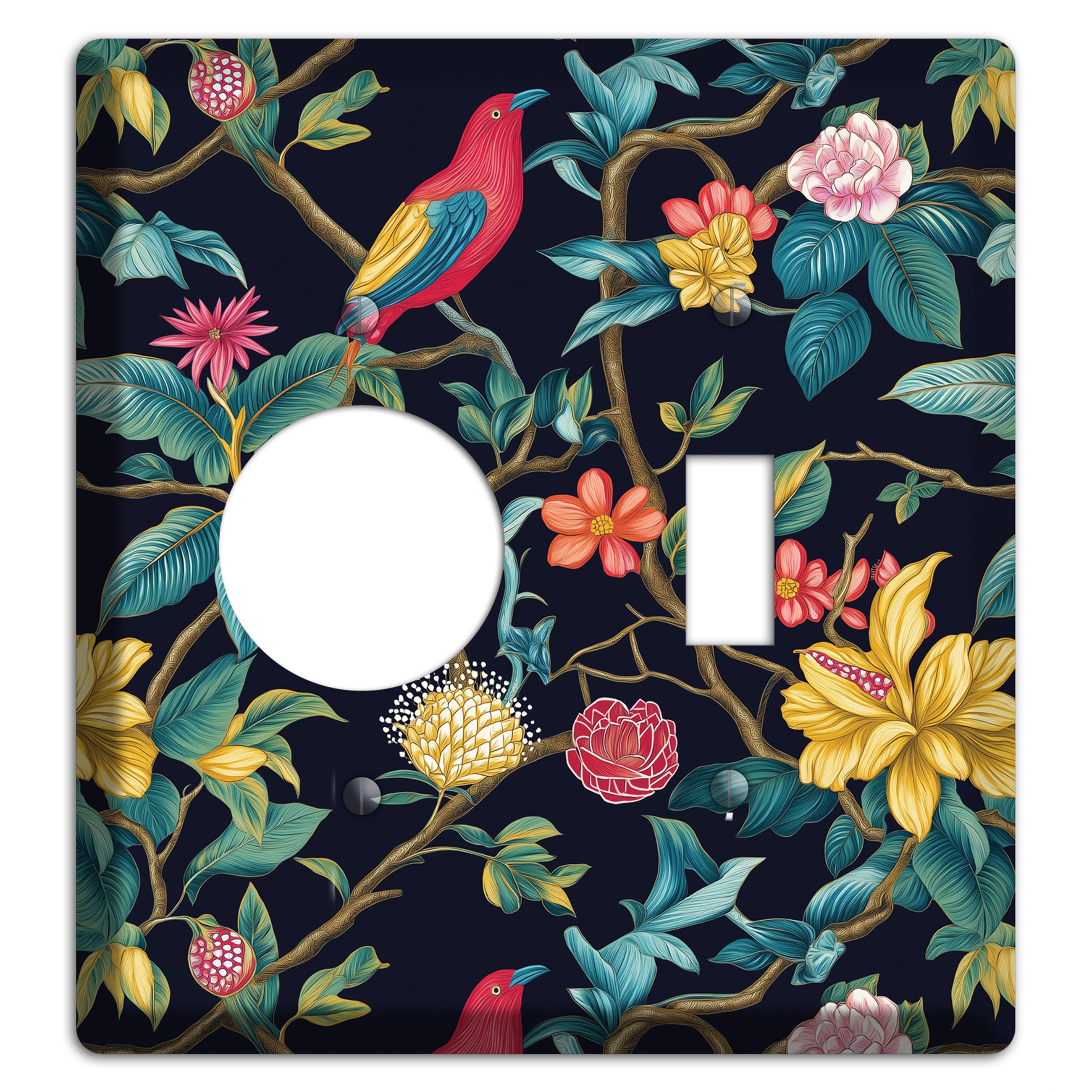 Scarlet Perch Receptacle / Toggle Wallplate