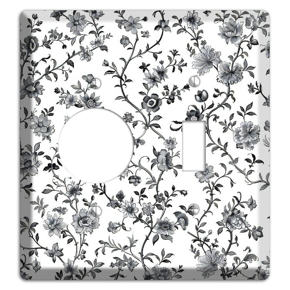 Ink & Ivory Thicket Receptacle / Toggle Wallplate
