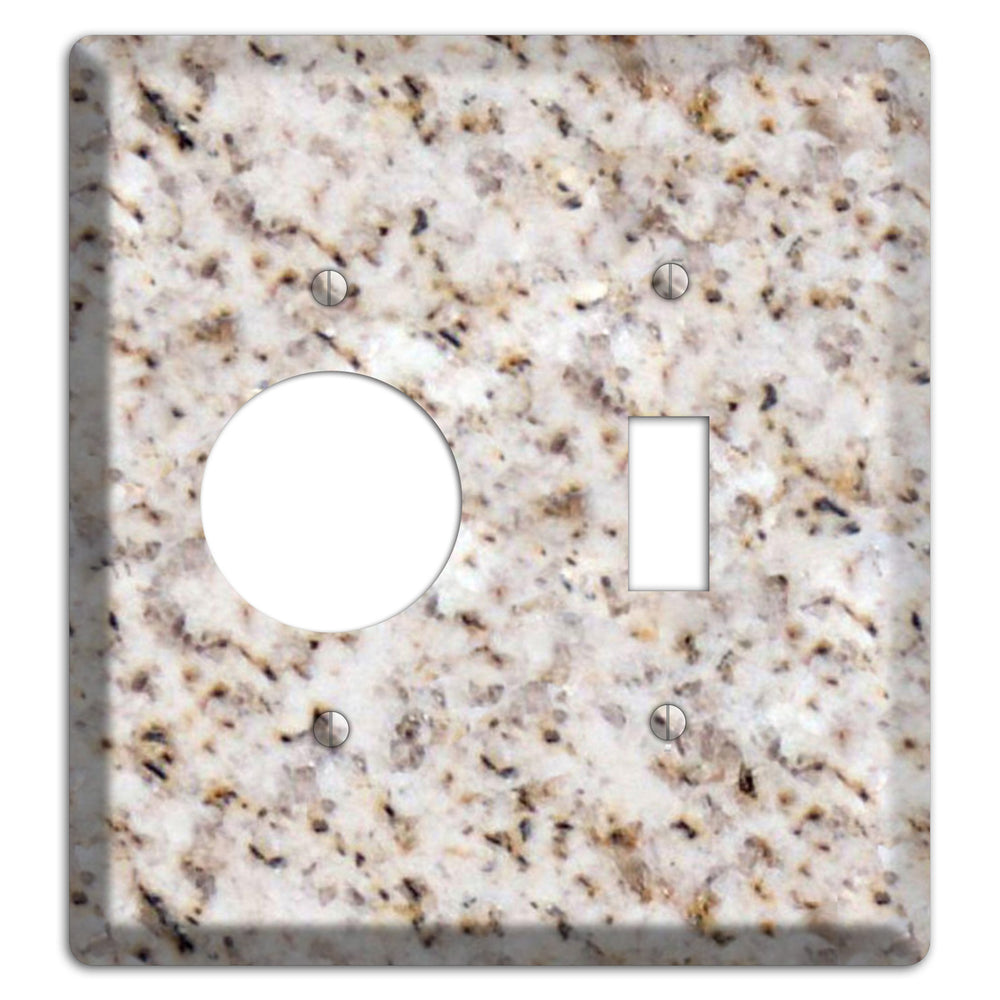 Luna Pearl Granite Receptacle / Toggle Wallplate
