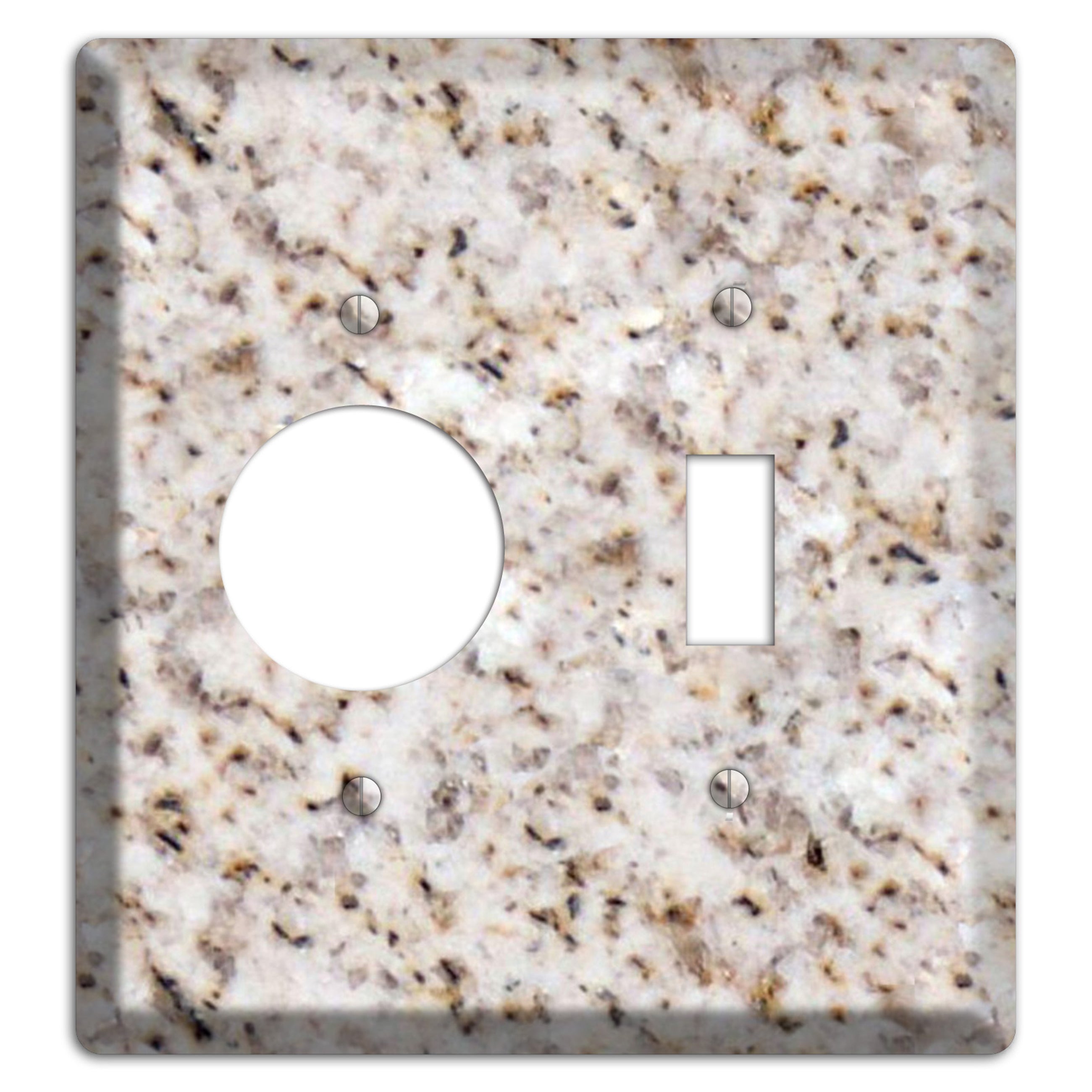 Luna Pearl Granite Receptacle / Toggle Wallplate