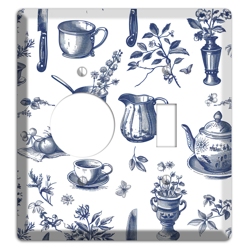 Pantry & Petals Receptacle / Toggle Wallplate