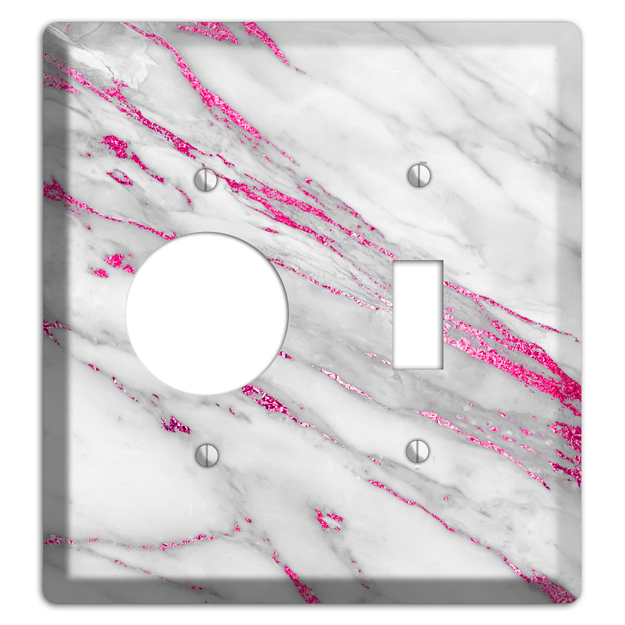 Can Can Marble Receptacle / Toggle Wallplate