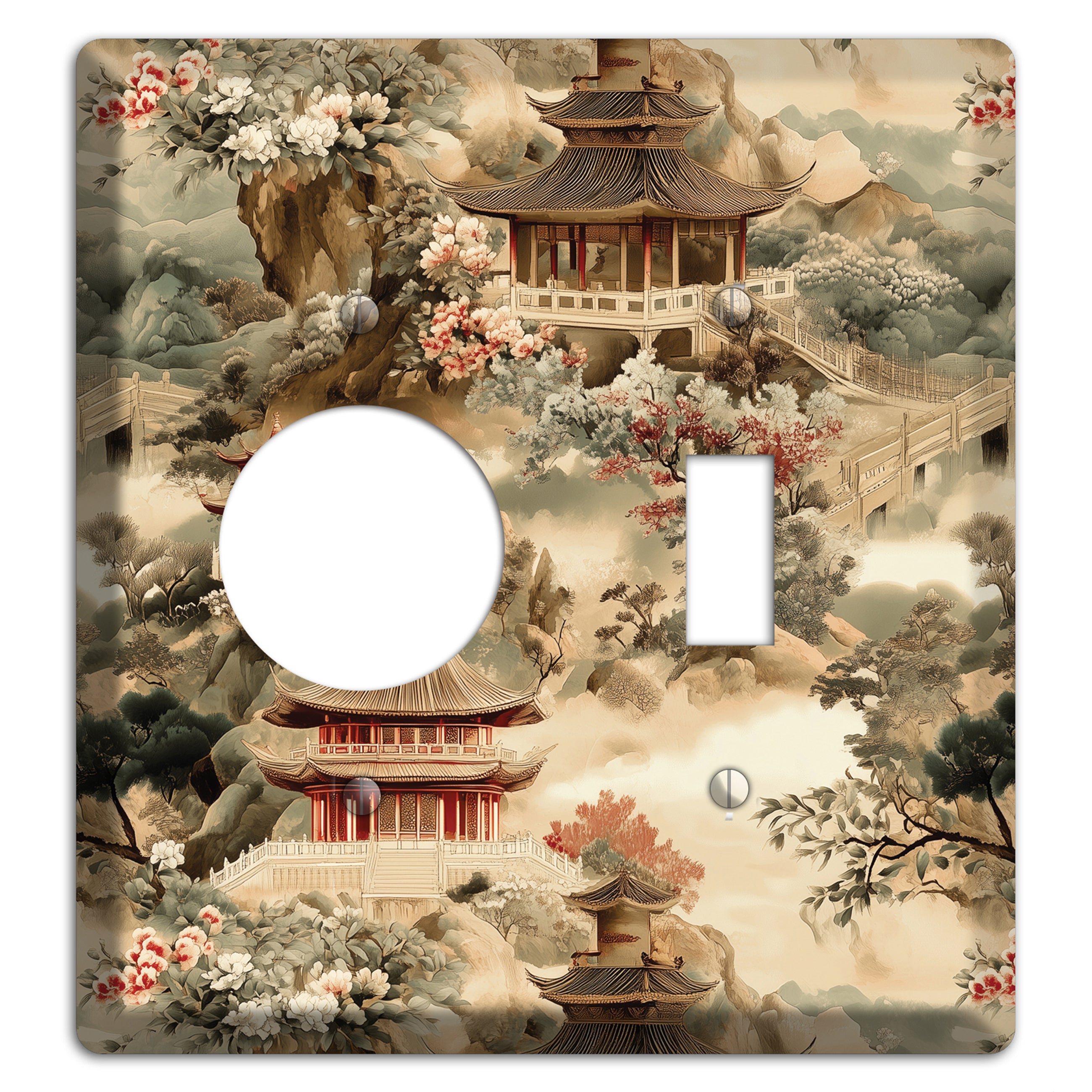Jade Mountain Reverie Receptacle / Toggle Wallplate