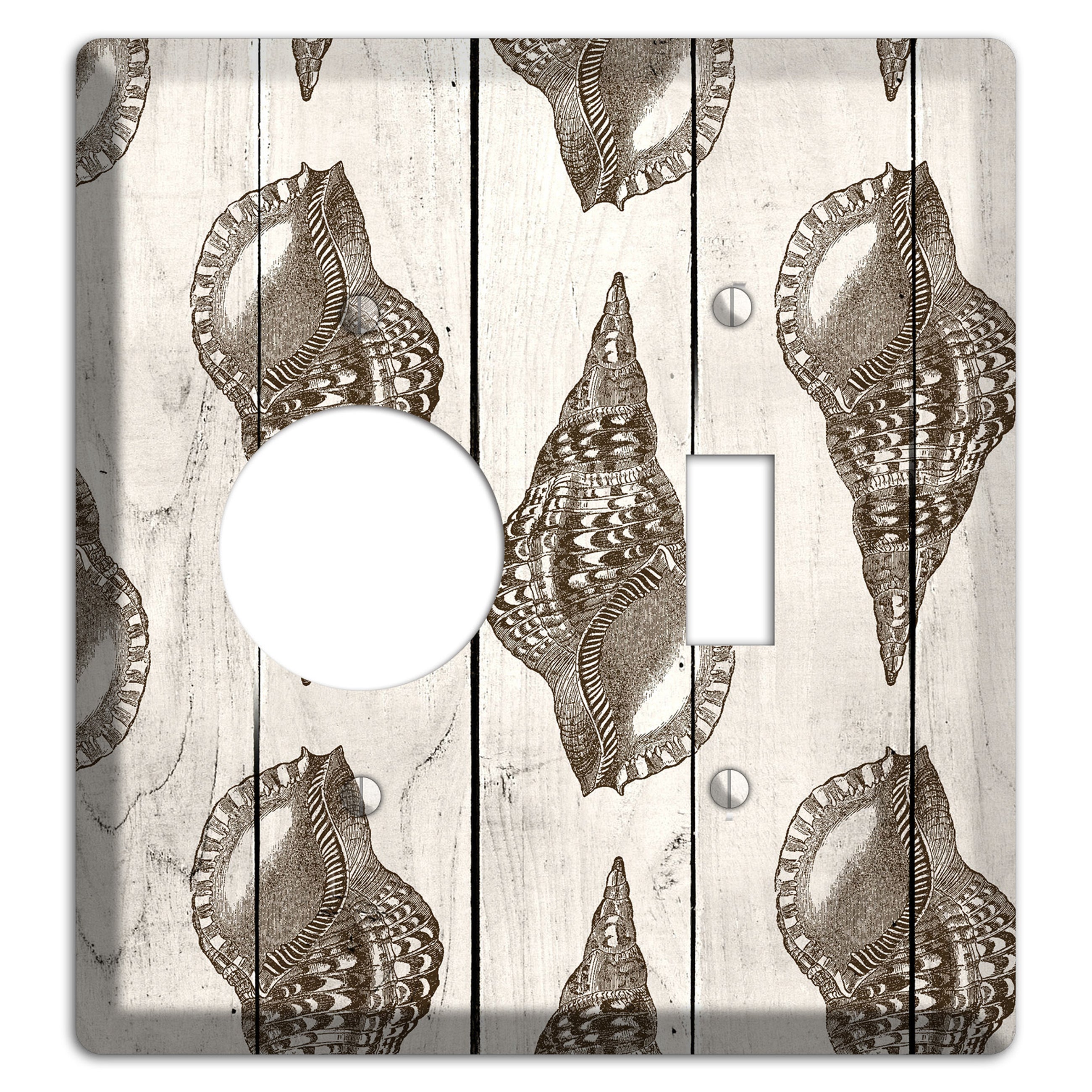 Shellbound Shore Receptacle / Toggle Wallplate