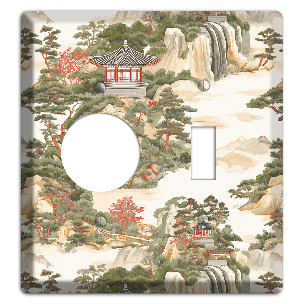 Mountain Pavilion Mist Receptacle / Toggle Wallplate