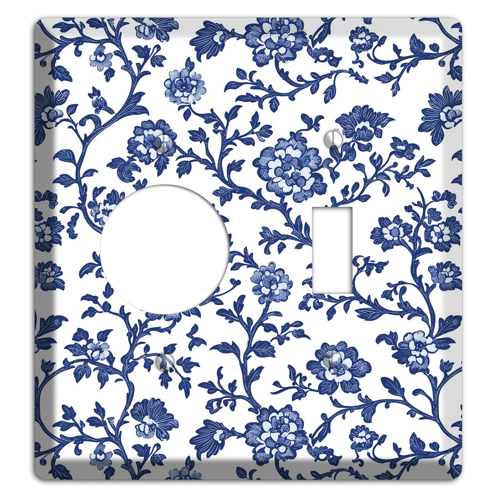 Porcelain Vine Reverie Receptacle / Toggle Wallplate