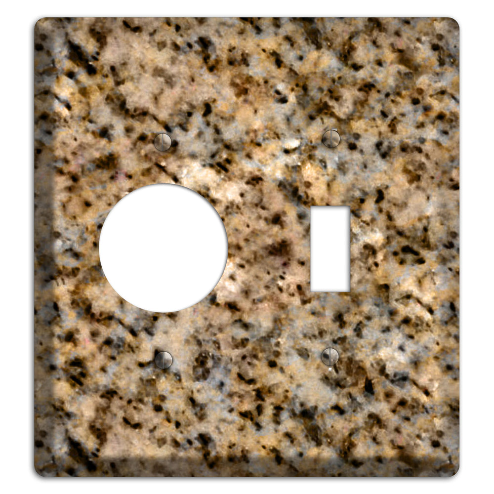 Giallo Ornamental Granite Receptacle / Toggle Wallplate