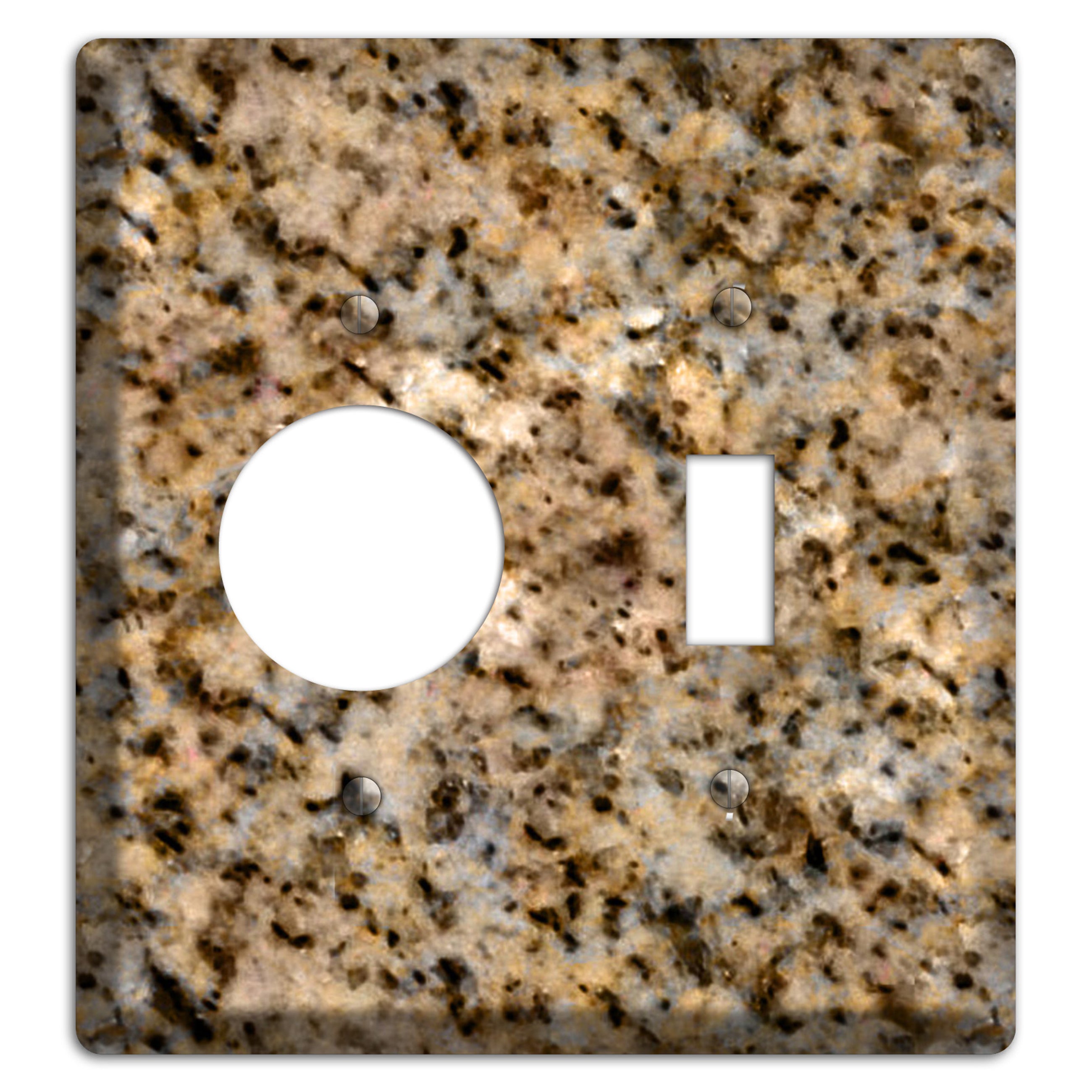 Giallo Ornamental Granite Receptacle / Toggle Wallplate