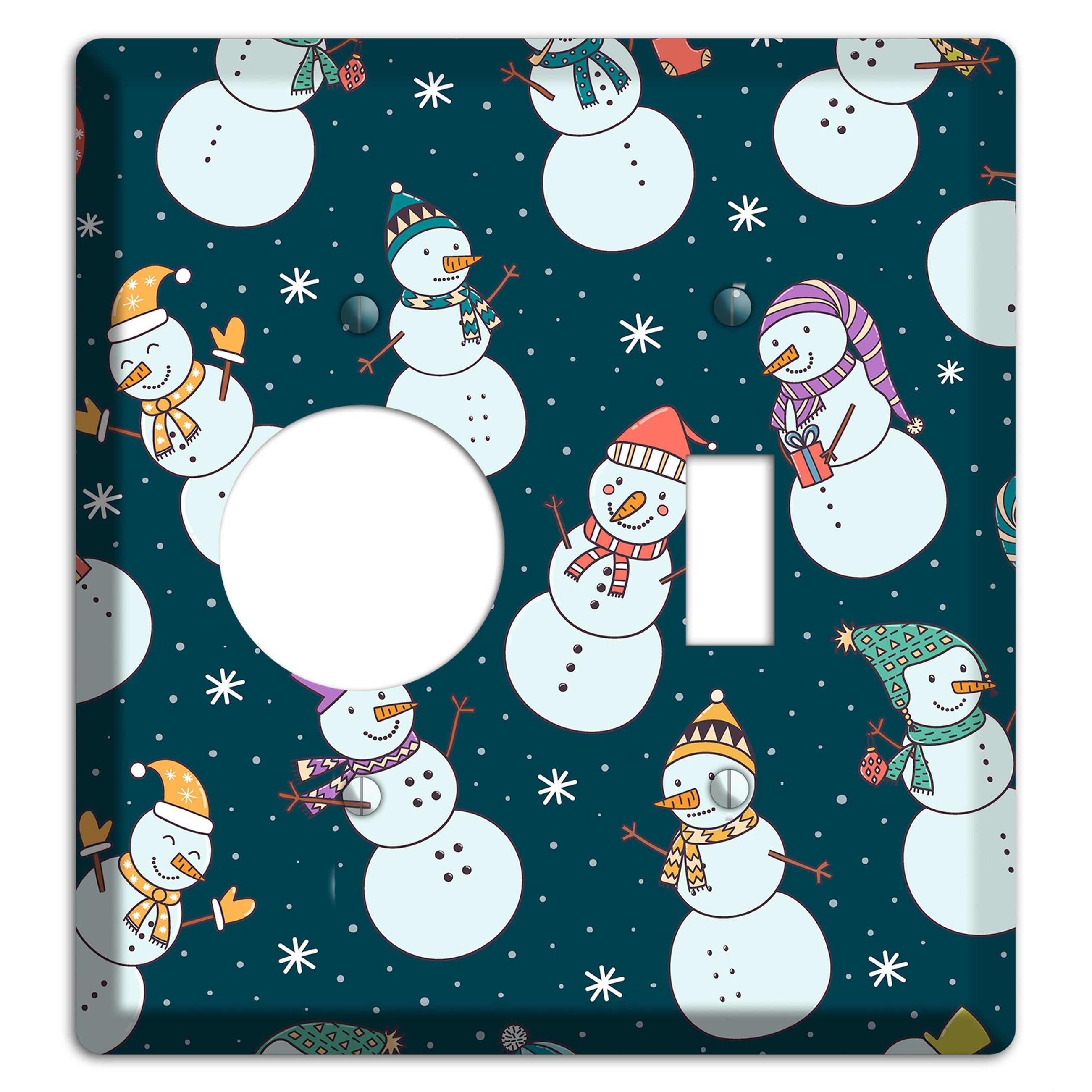 Snowman Celebration Receptacle / Toggle Wallplate