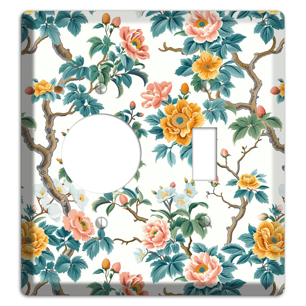 Blossom & Bough Receptacle / Toggle Wallplate