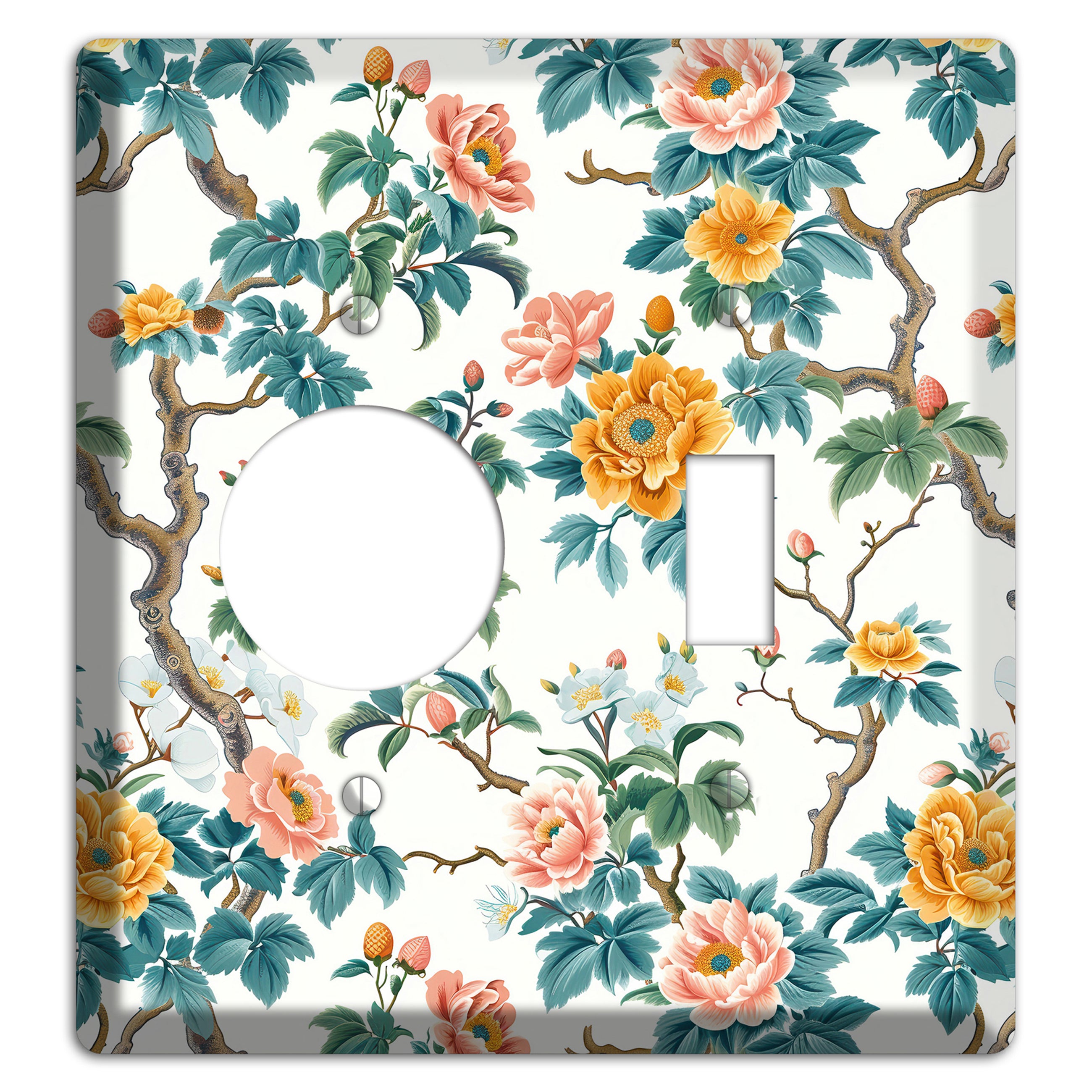 Blossom & Bough Receptacle / Toggle Wallplate
