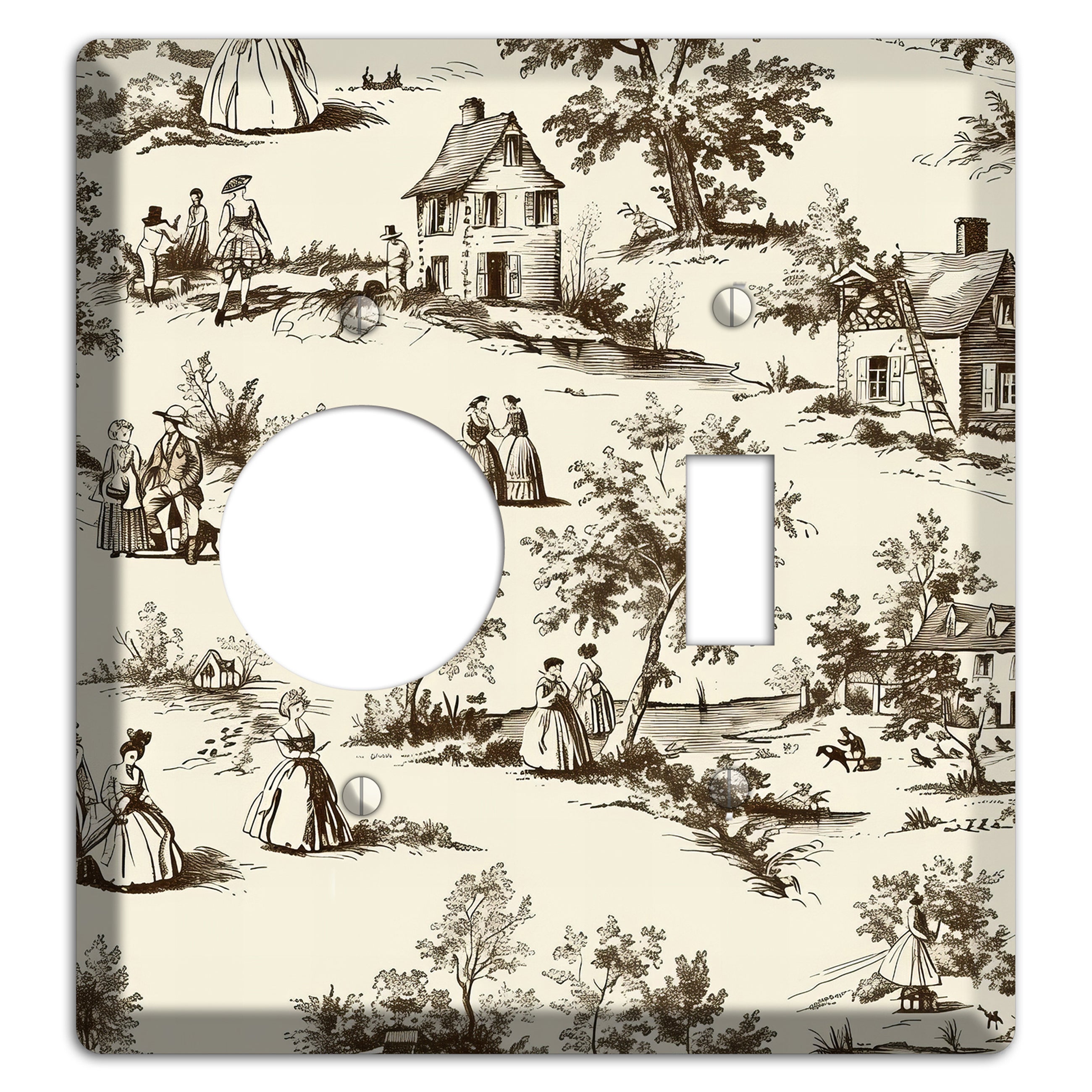Country Promenade Receptacle / Toggle Wallplate