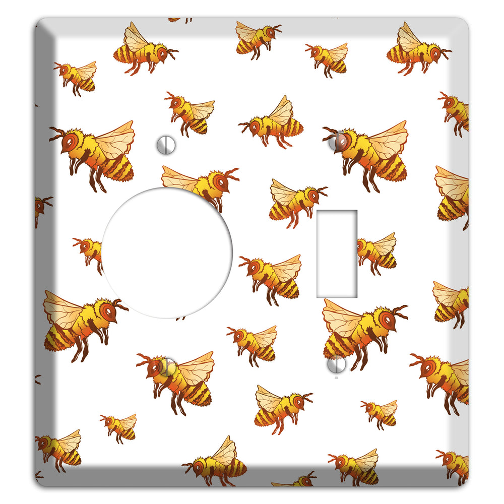 Golden Swarm Dance Receptacle / Toggle Wallplate