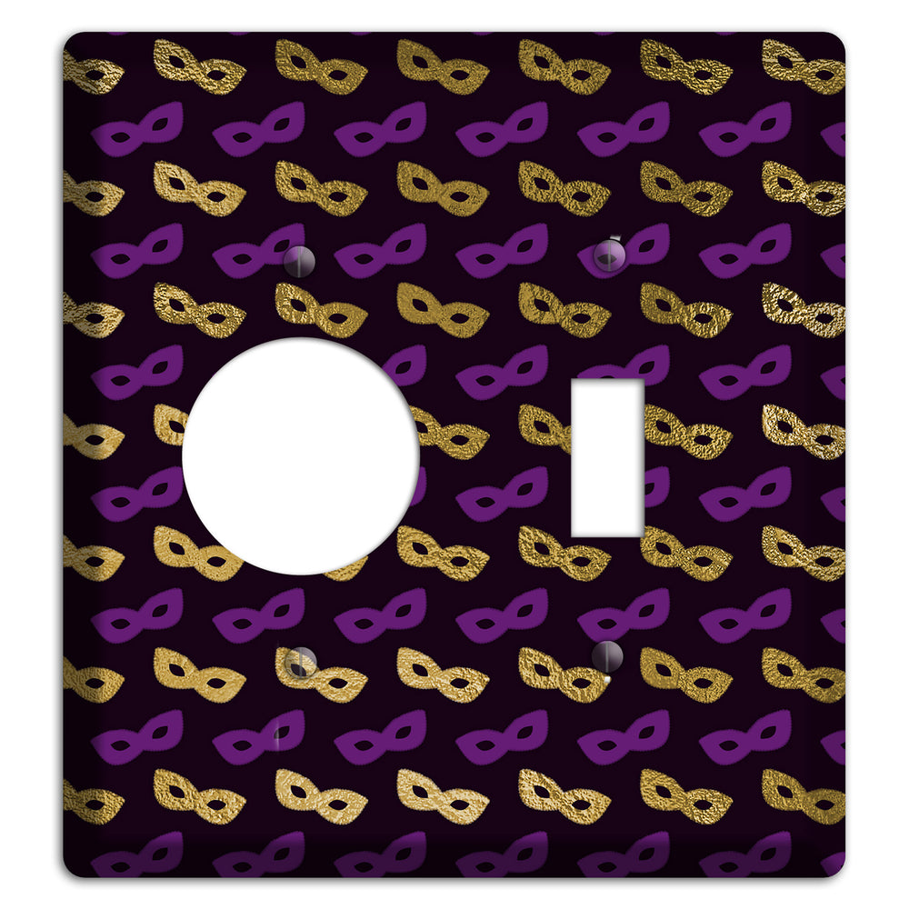 Midnight Masque Receptacle / Toggle Wallplate