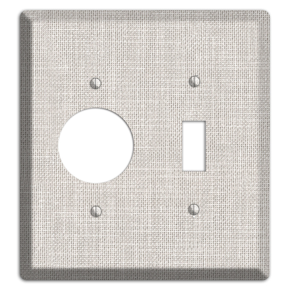 Linen Drift Receptacle / Toggle Wallplate
