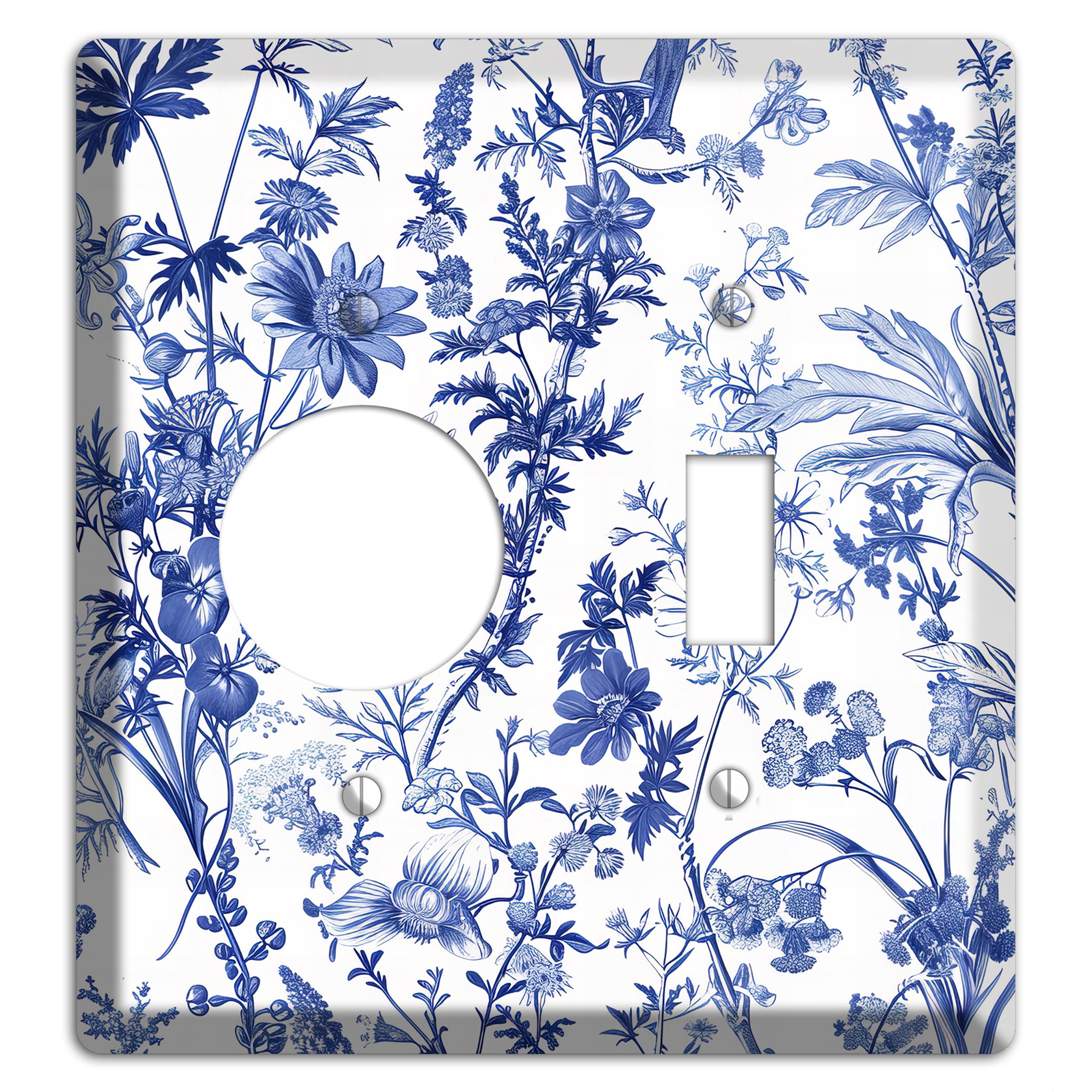 Wildflower Ink Study Receptacle / Toggle Wallplate