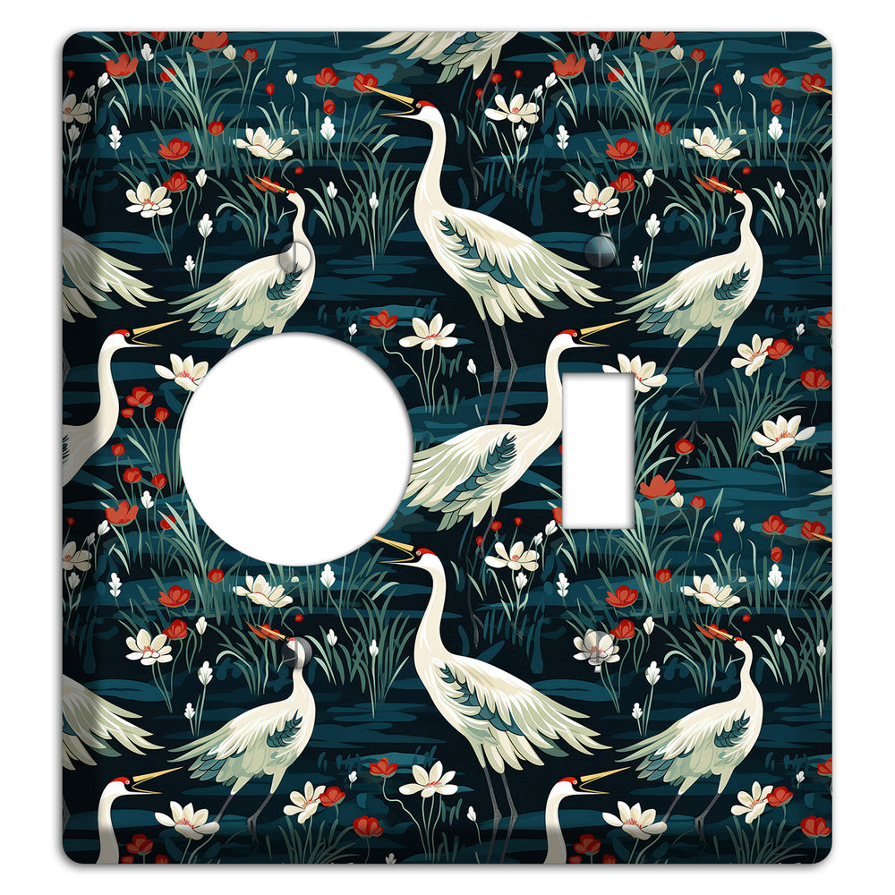 Midnight Lotus Marsh Receptacle / Toggle Wallplate