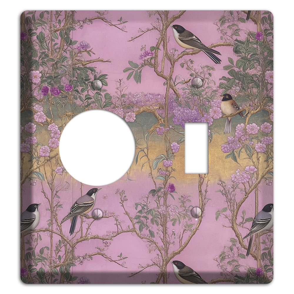 Songbird Twilight Garden Receptacle / Toggle Wallplate